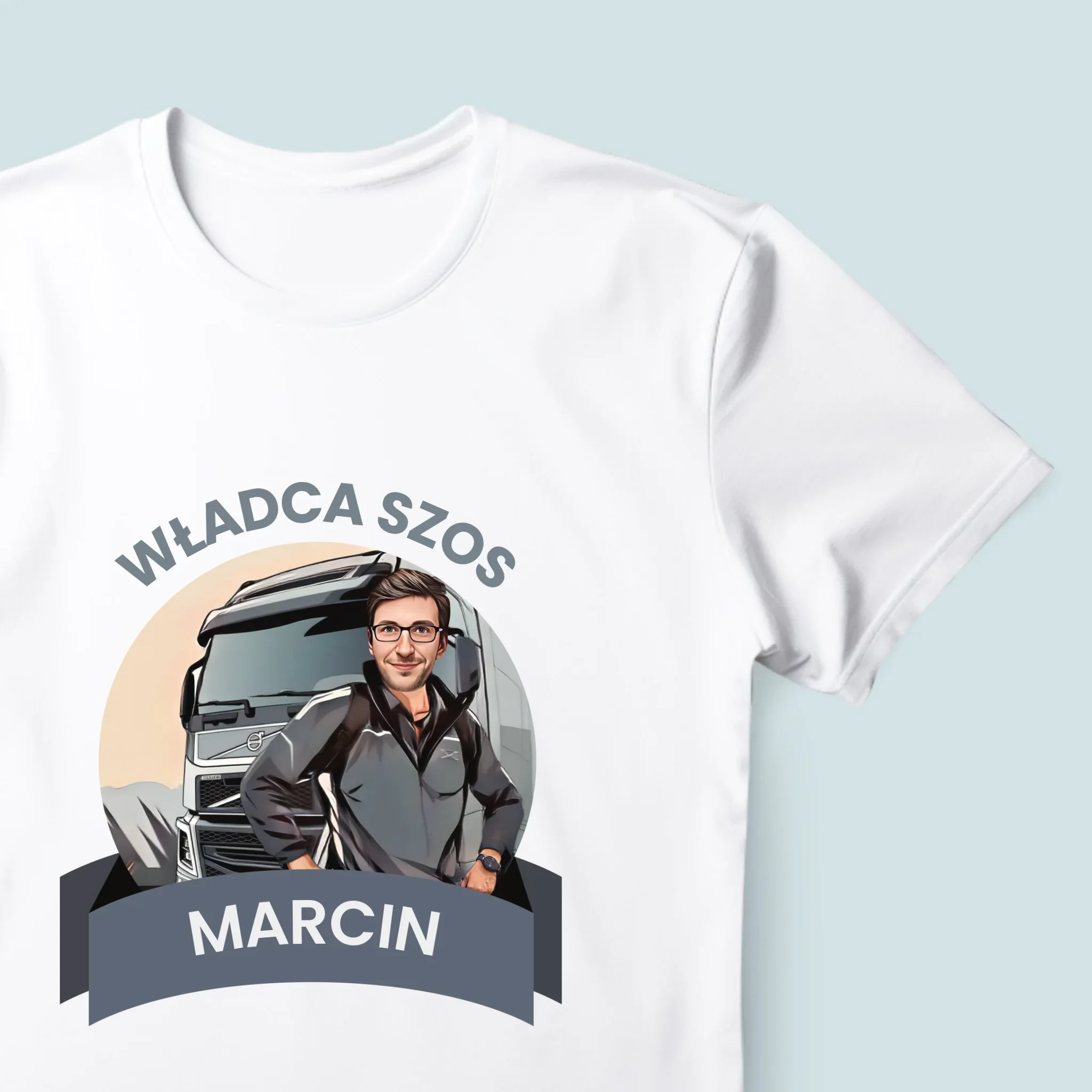 Twoja Postać: Władca Szos - Koszulka Męska z Nadrukiem - Image 4