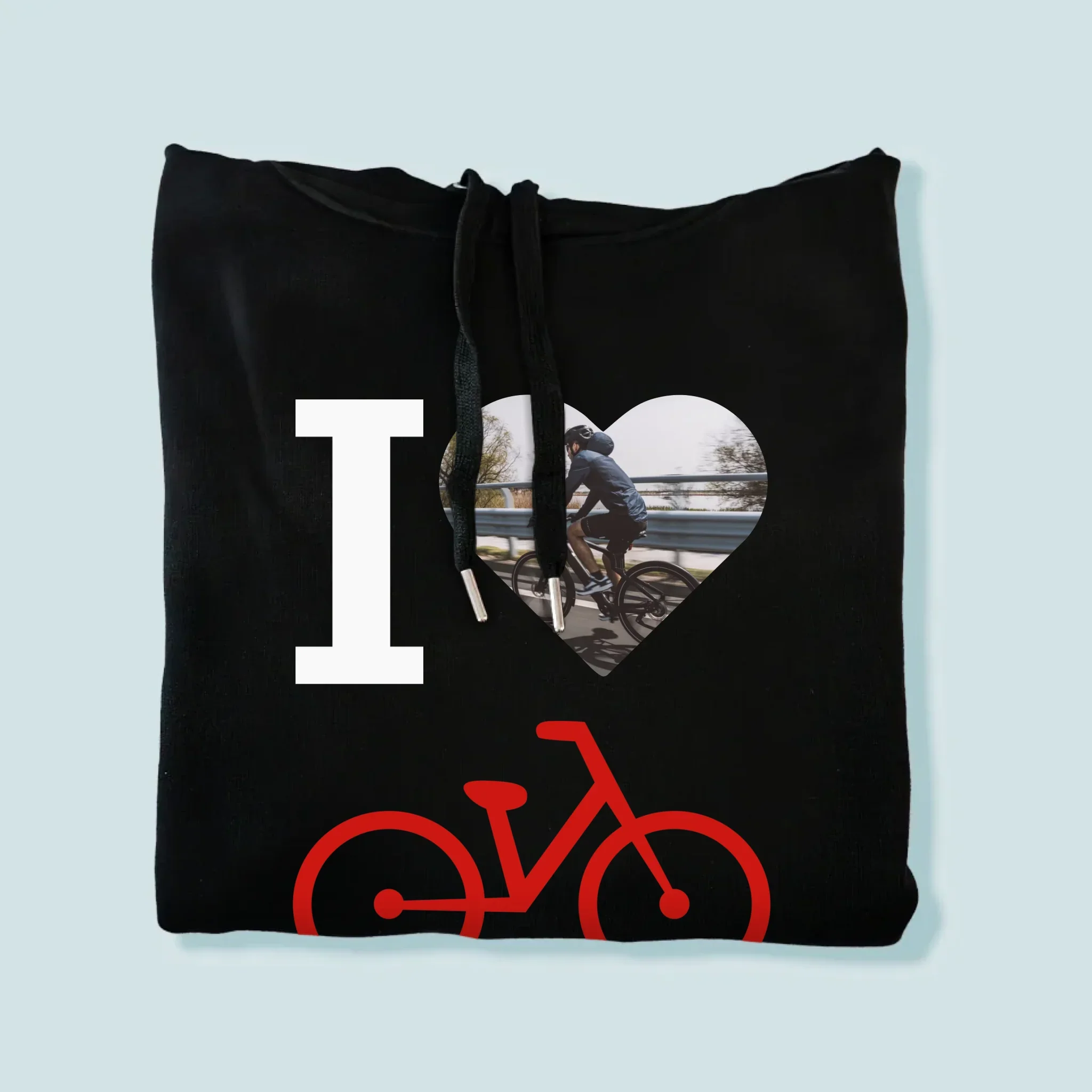 Zdjęcie: I Love Rower - Bluza Męska z Kapturem - Image 4