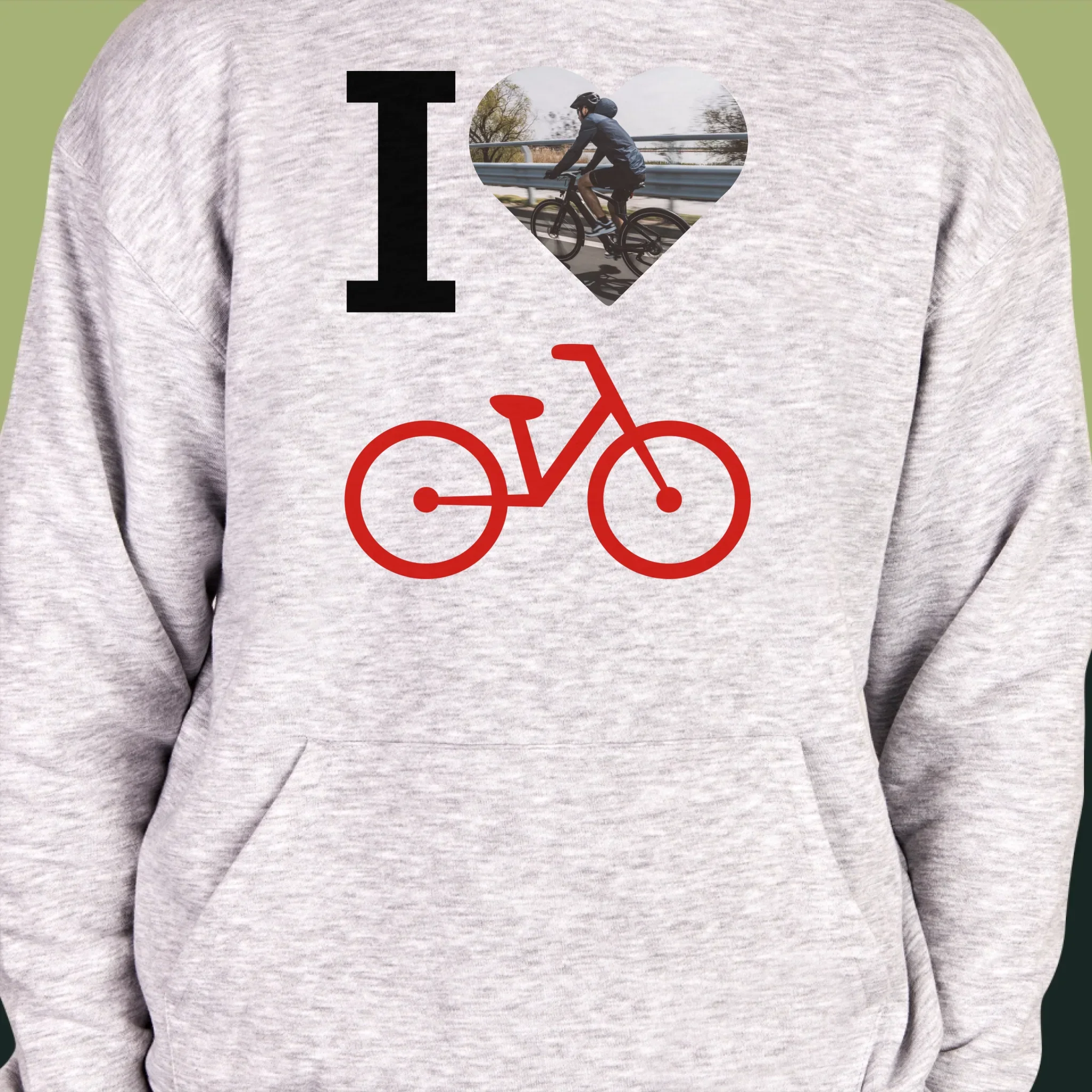 Zdjęcie: I Love Rower - Bluza Męska z Kapturem - Image 6