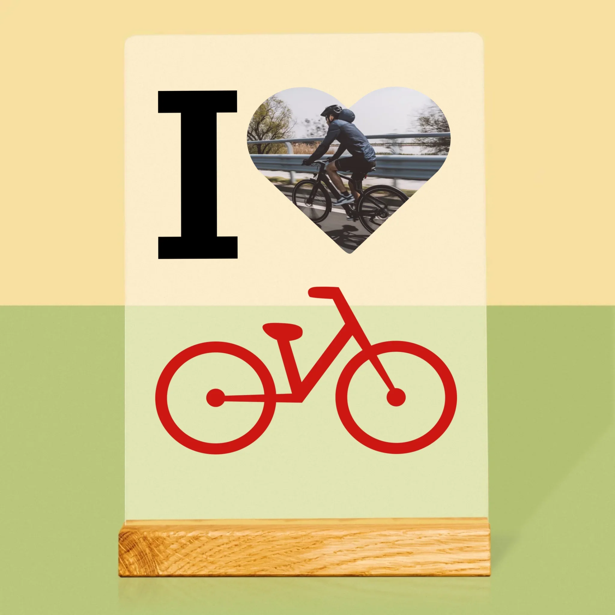 Zdjęcie: I Love Rower - Wydruk na Szkle Akrylowym - Image 3