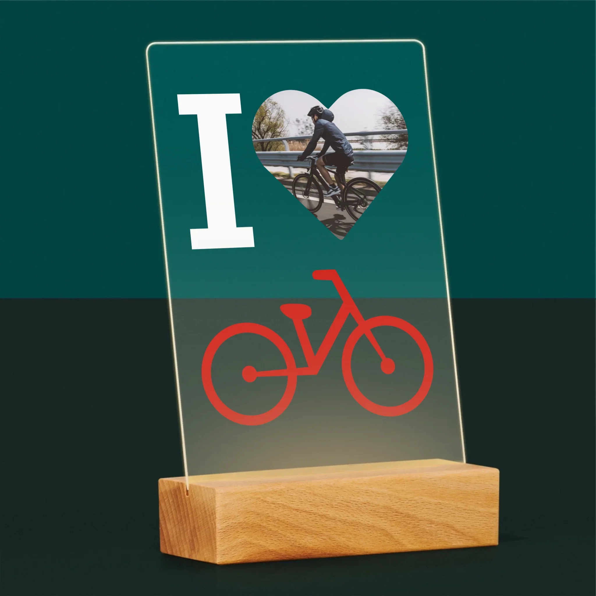 Zdjęcie: I Love Rower - Wydruk na Szkle Akrylowym - Image 5
