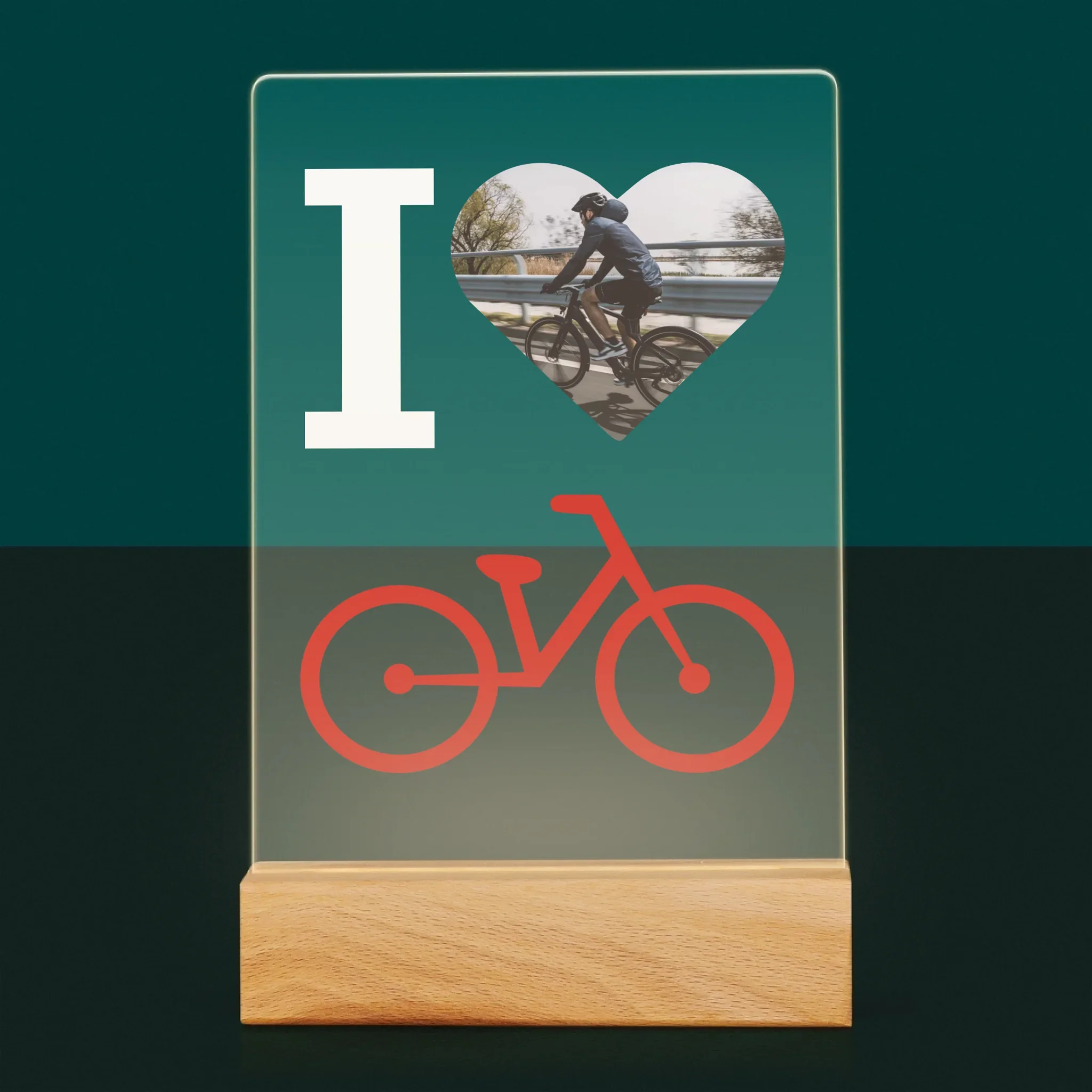 Zdjęcie: I Love Rower - Wydruk na Szkle Akrylowym - Image 7