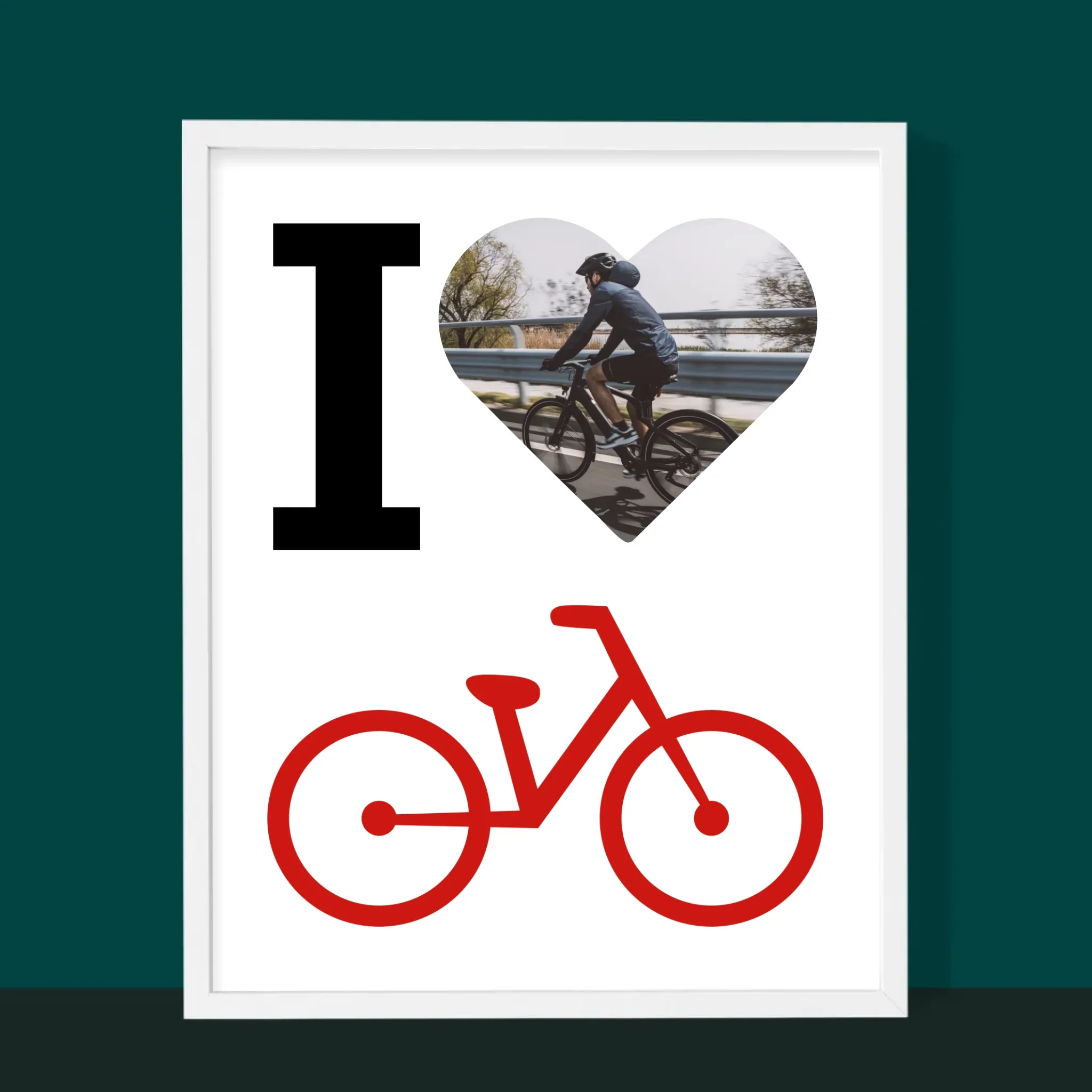 Zdjęcie: I Love Rower - Wydruk Obramowany - Image 6