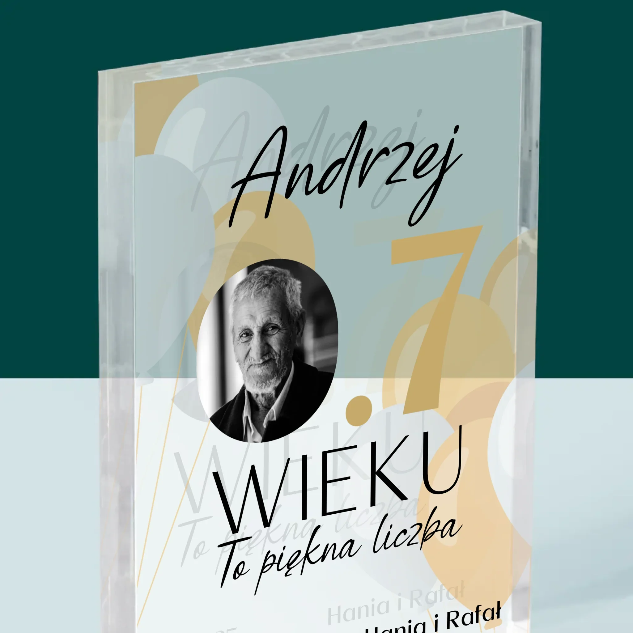 Zdjęcie I Podpis: 0.7 Wieku - Blok Akrylowy z Nadrukiem - Image 2