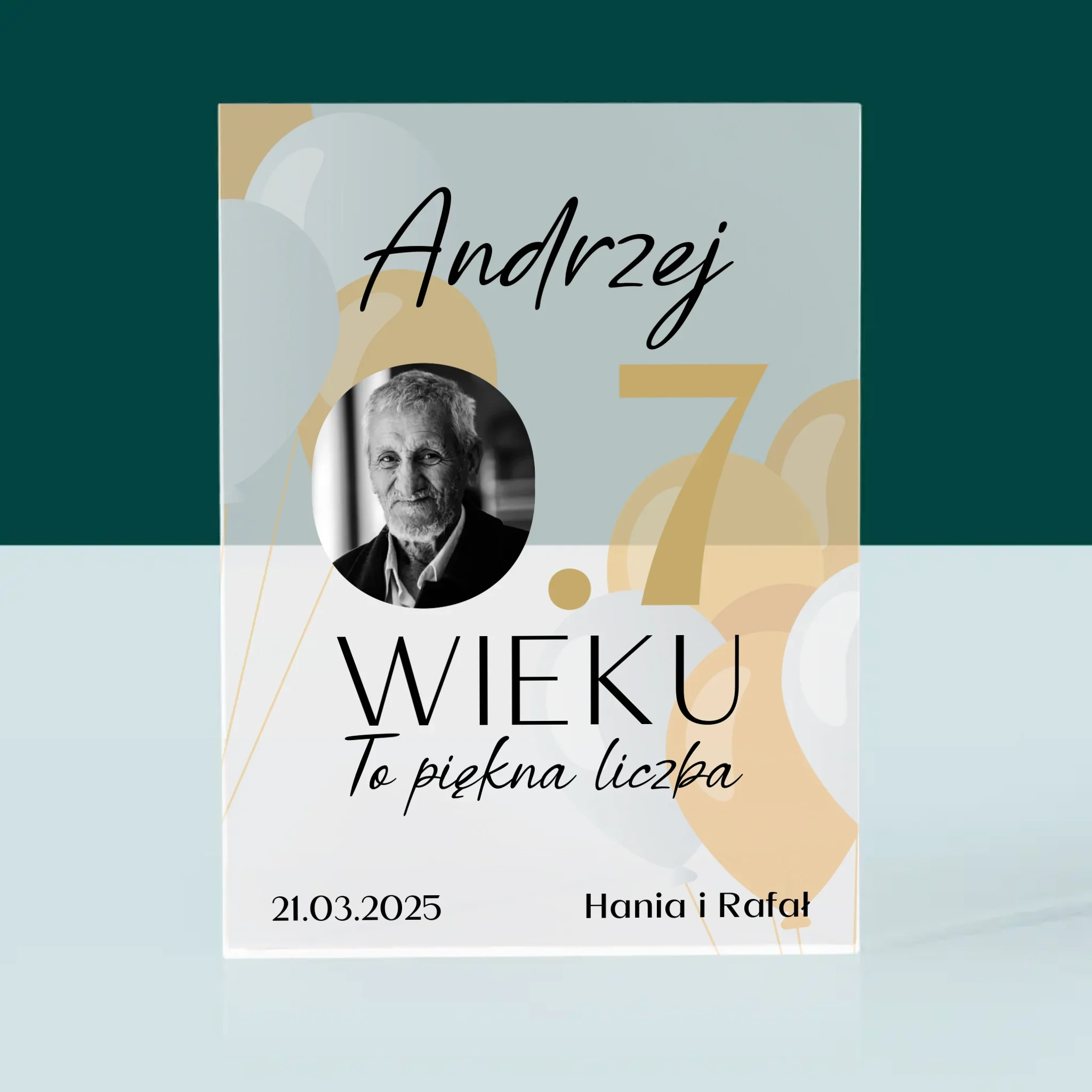 Zdjęcie I Podpis: 0.7 Wieku - Blok Akrylowy z Nadrukiem - Image 3