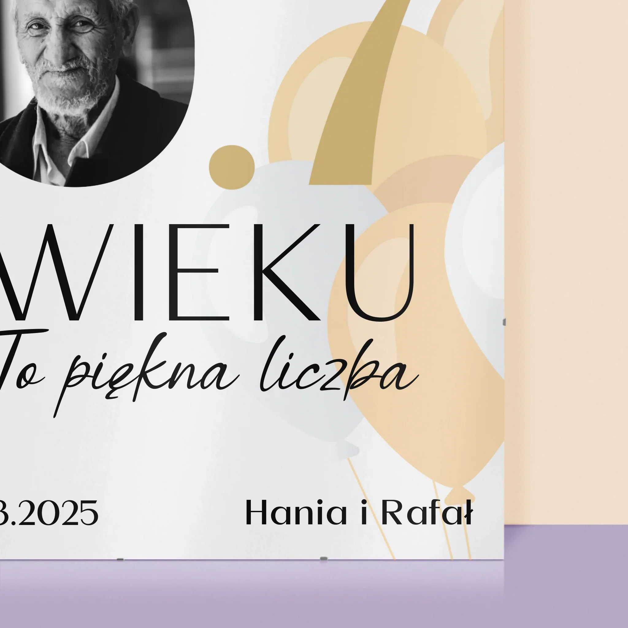 Zdjęcie I Podpis: 0.7 Wieku - Personalizowany Plakat - Image 2