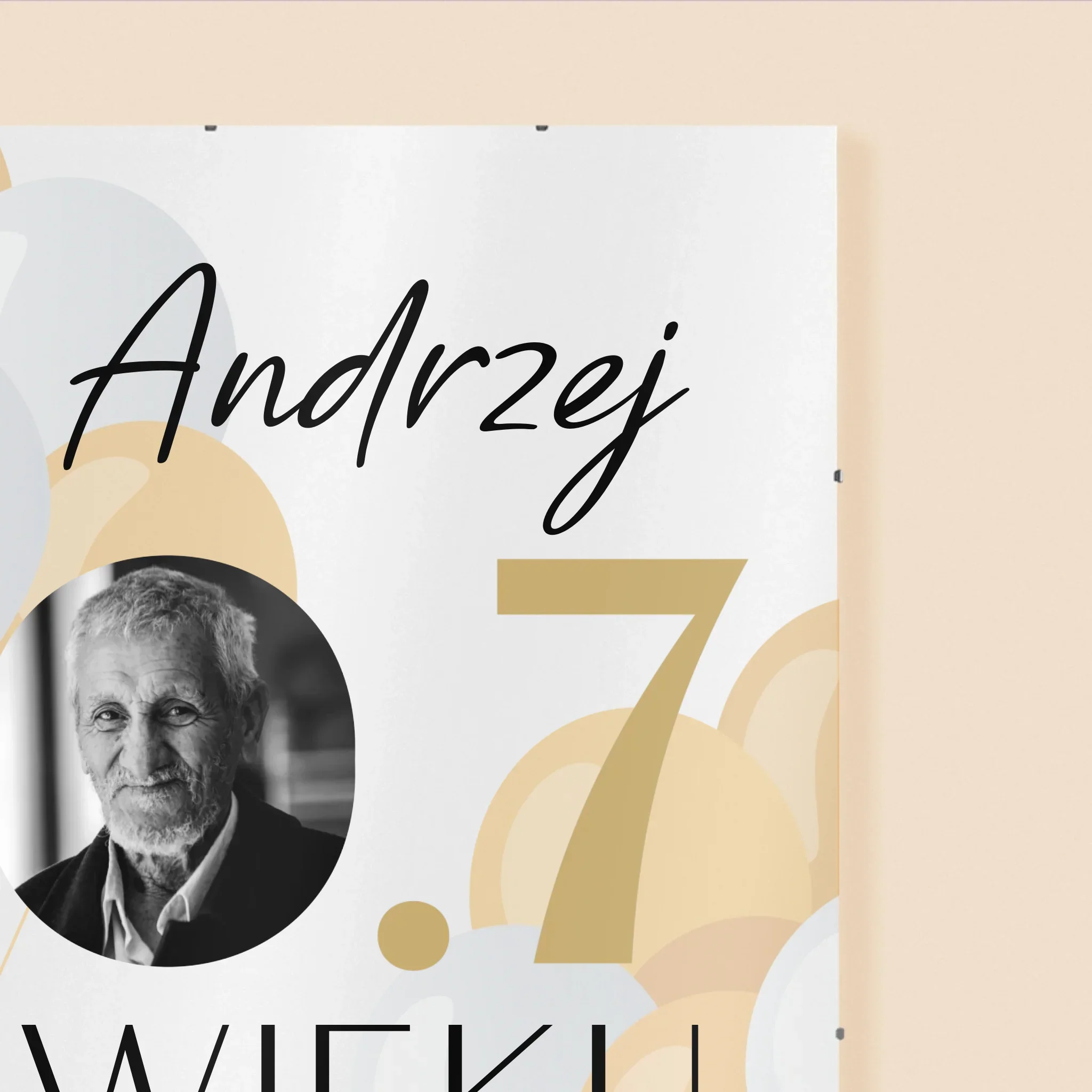 Zdjęcie I Podpis: 0.7 Wieku - Personalizowany Plakat - Image 3