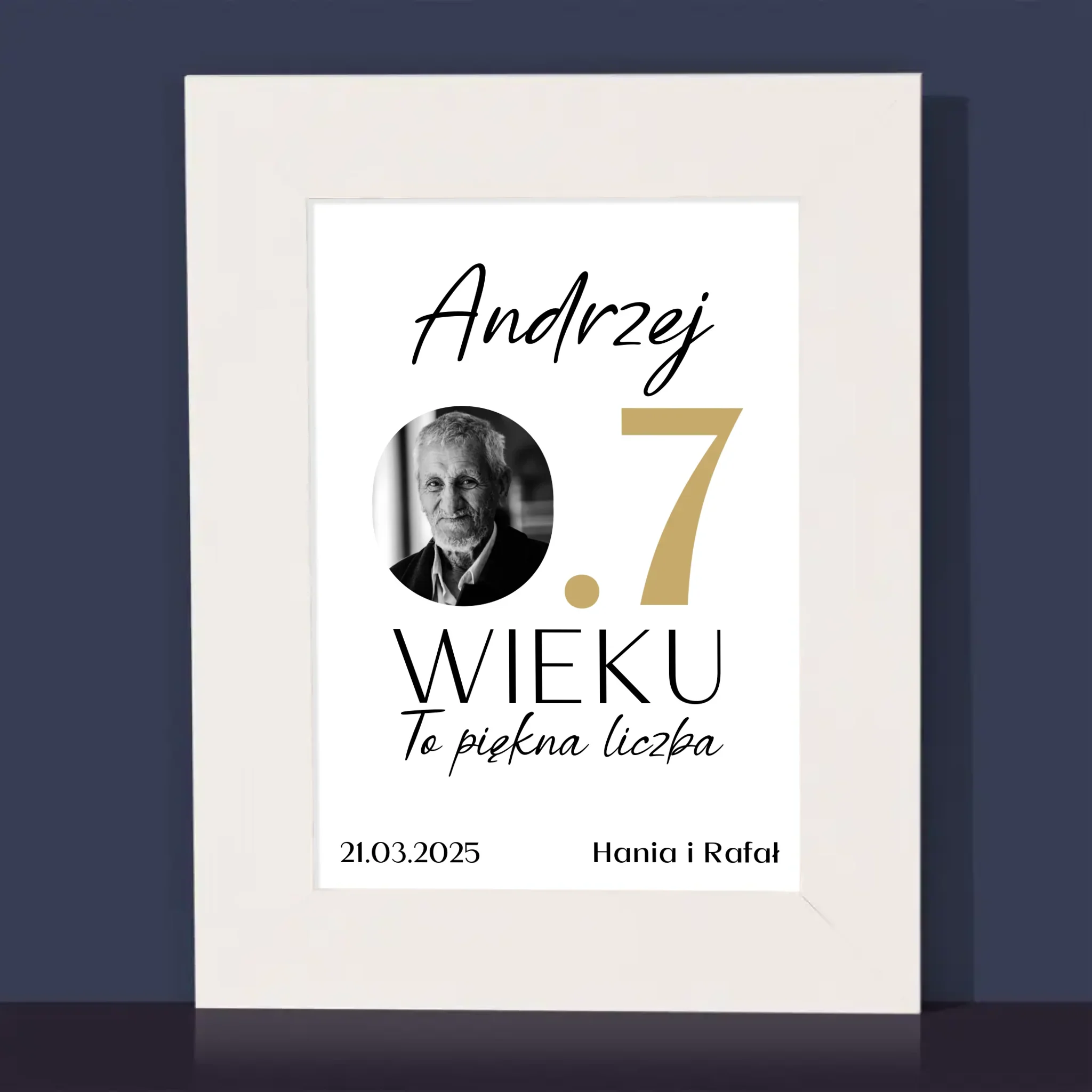 Zdjęcie I Podpis: 0.7 Wieku - Ramka Na Zdjęcie - Image 2