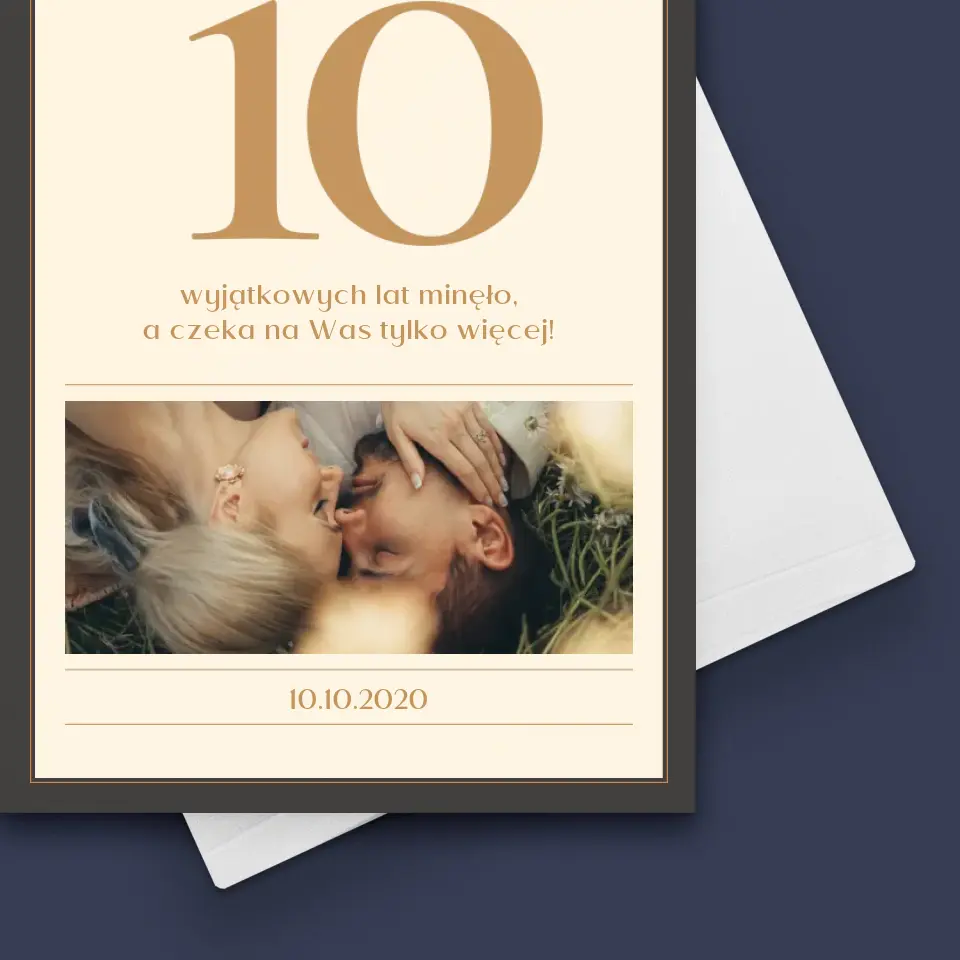 Zdjęcie i Podpis: 10 Rocznica - Kartka z Życzeniami - Image 4