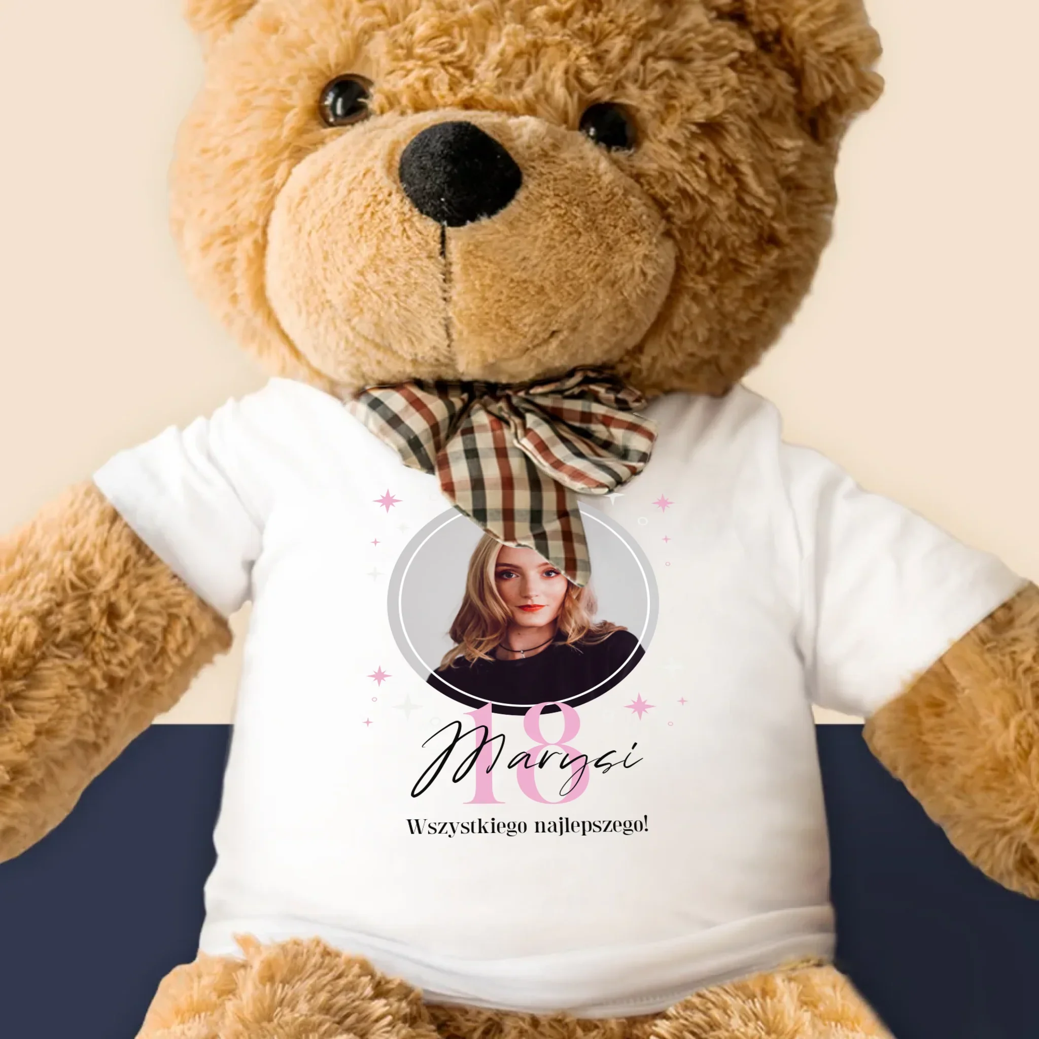 Zdjęcie i Podpis: 18 Gwiazdki - Pluszowy Miś 90 cm - Image 2