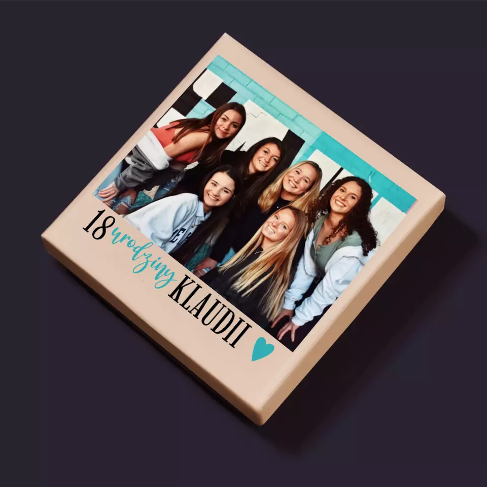 Zdjęcie i Podpis: 18 Urodziny Pamiątka - Personalizowane Puzzle - Image 5