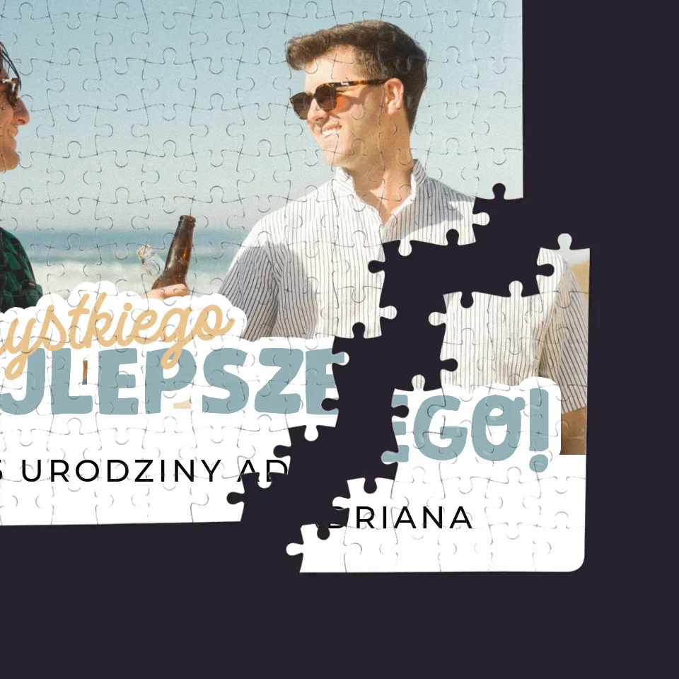 Zdjęcie i Podpis: 25 Urodziny Wszystkiego Najlepszego - Personalizowane Puzzle - Image 2
