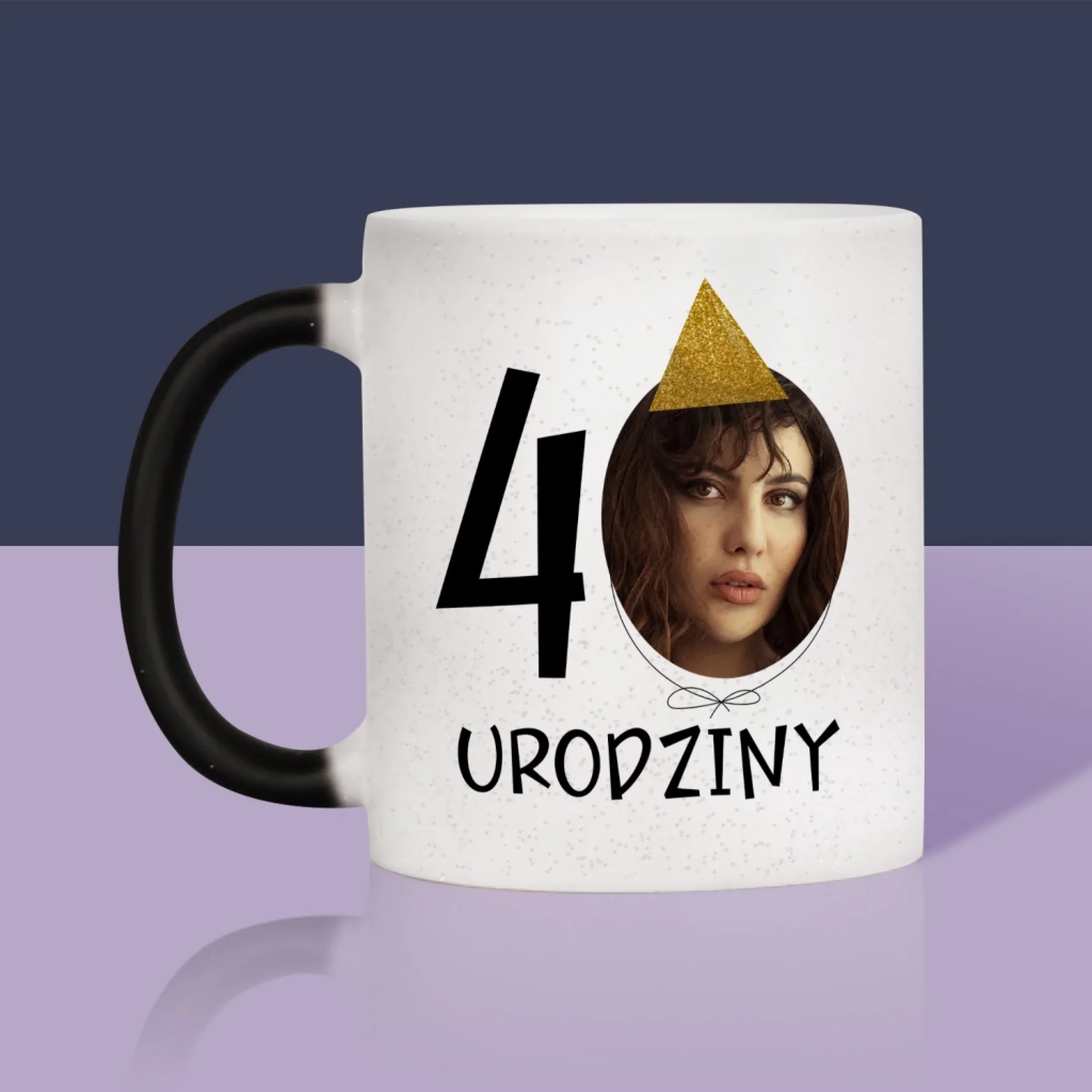 Zdjęcie I Podpis: 40 Urodziny Czapeczka - Kubek z Nadrukiem - Image 12