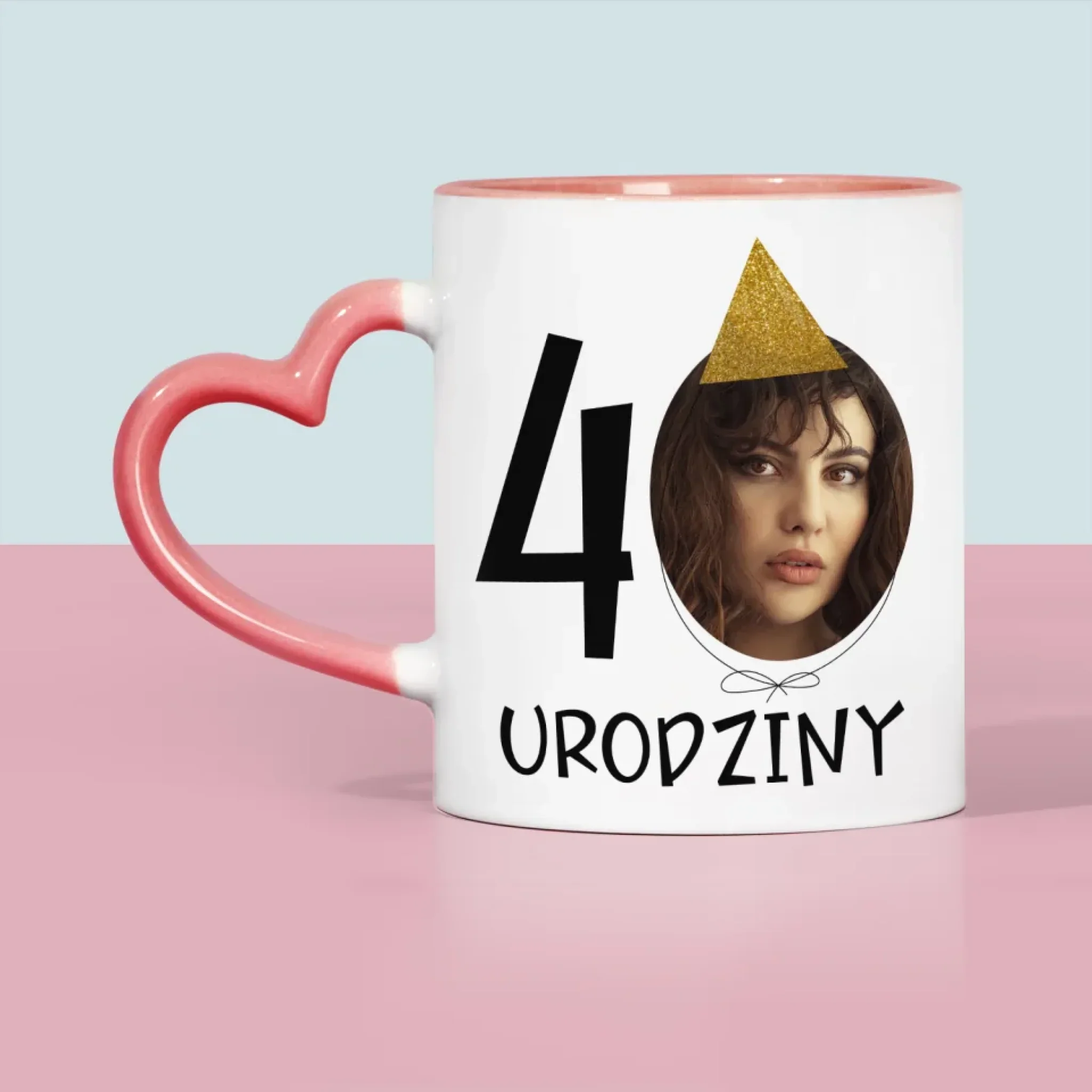 Zdjęcie I Podpis: 40 Urodziny Czapeczka - Kubek z Nadrukiem - Image 9