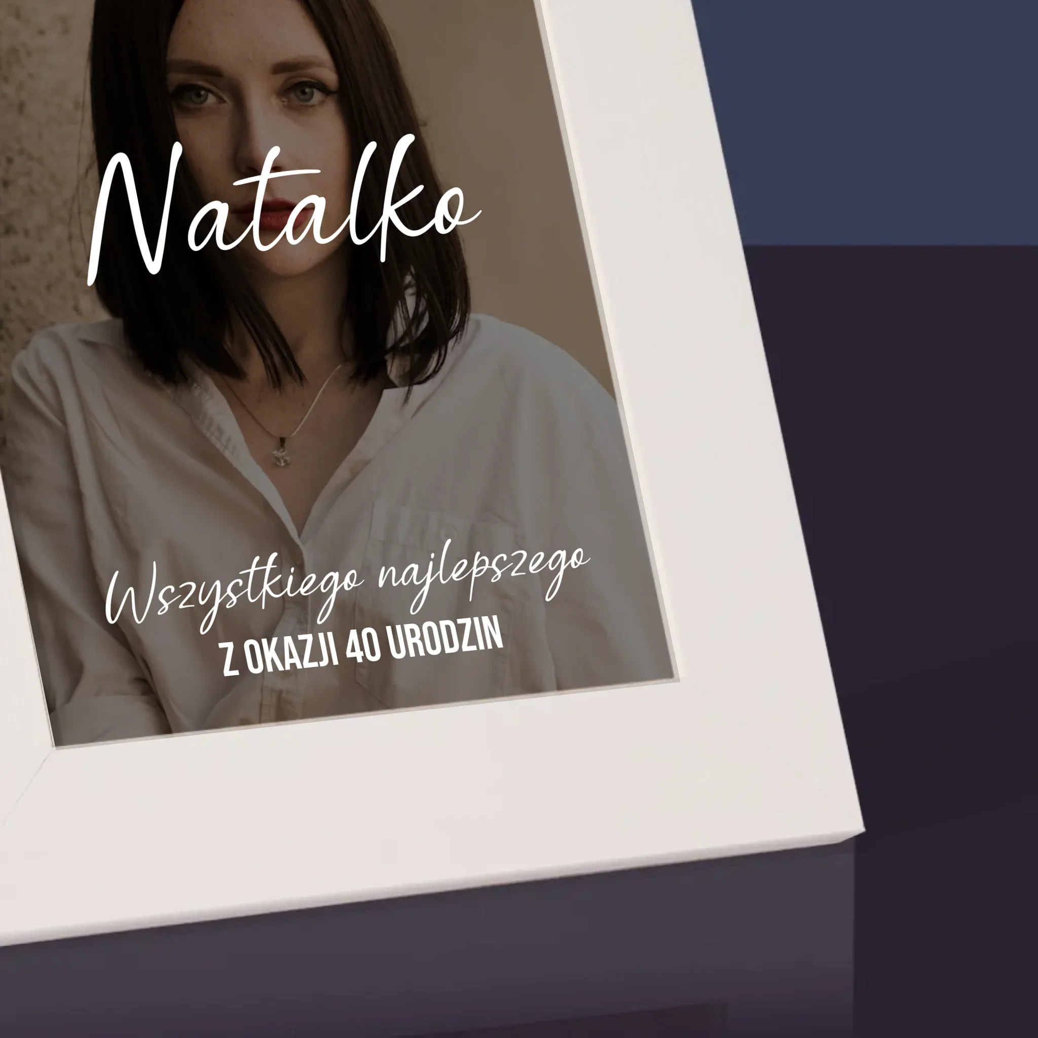Zdjęcie I Podpis: 40 Urodziny Wszystkiego Najlepszego - Ramka Na Zdjęcie - Image 3