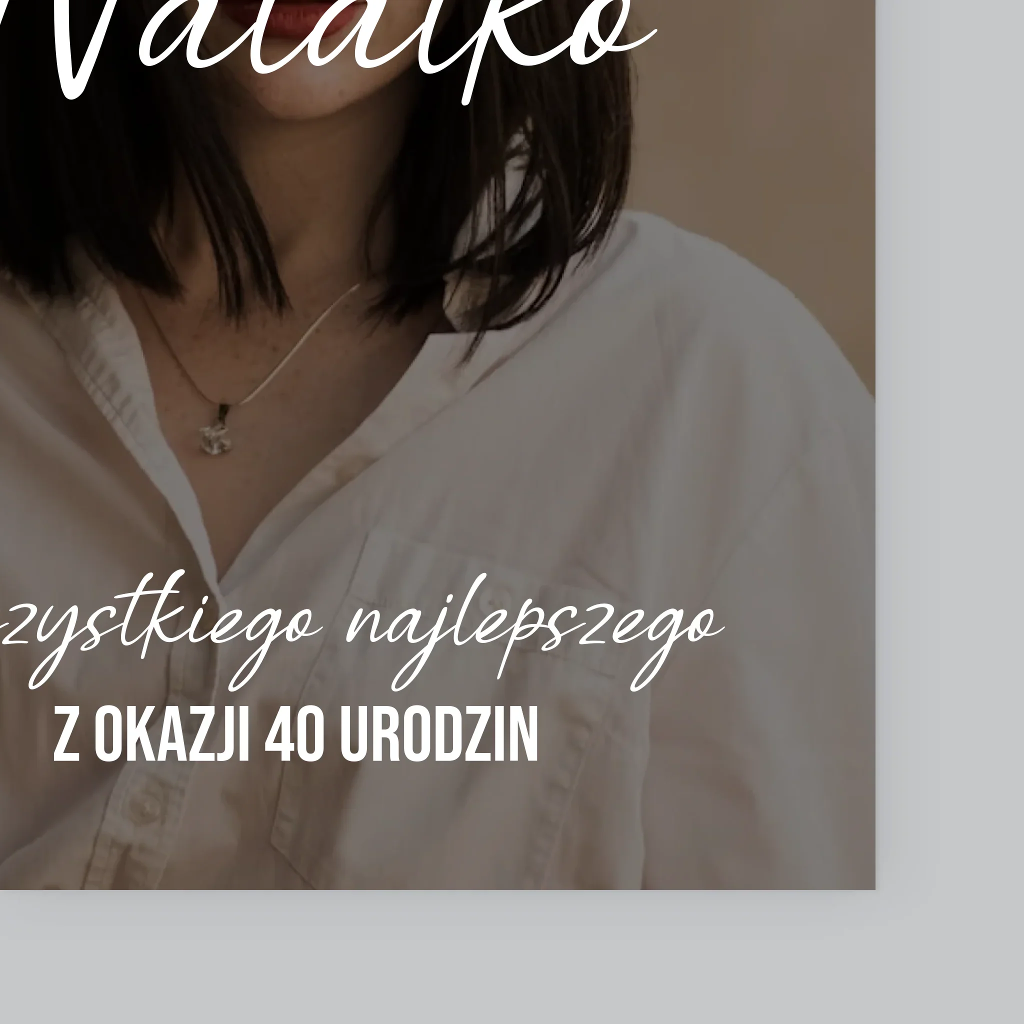 Zdjęcie I Podpis: 40 Urodziny Wszystkiego Najlepszego - Wydruk Obramowany - Image 11
