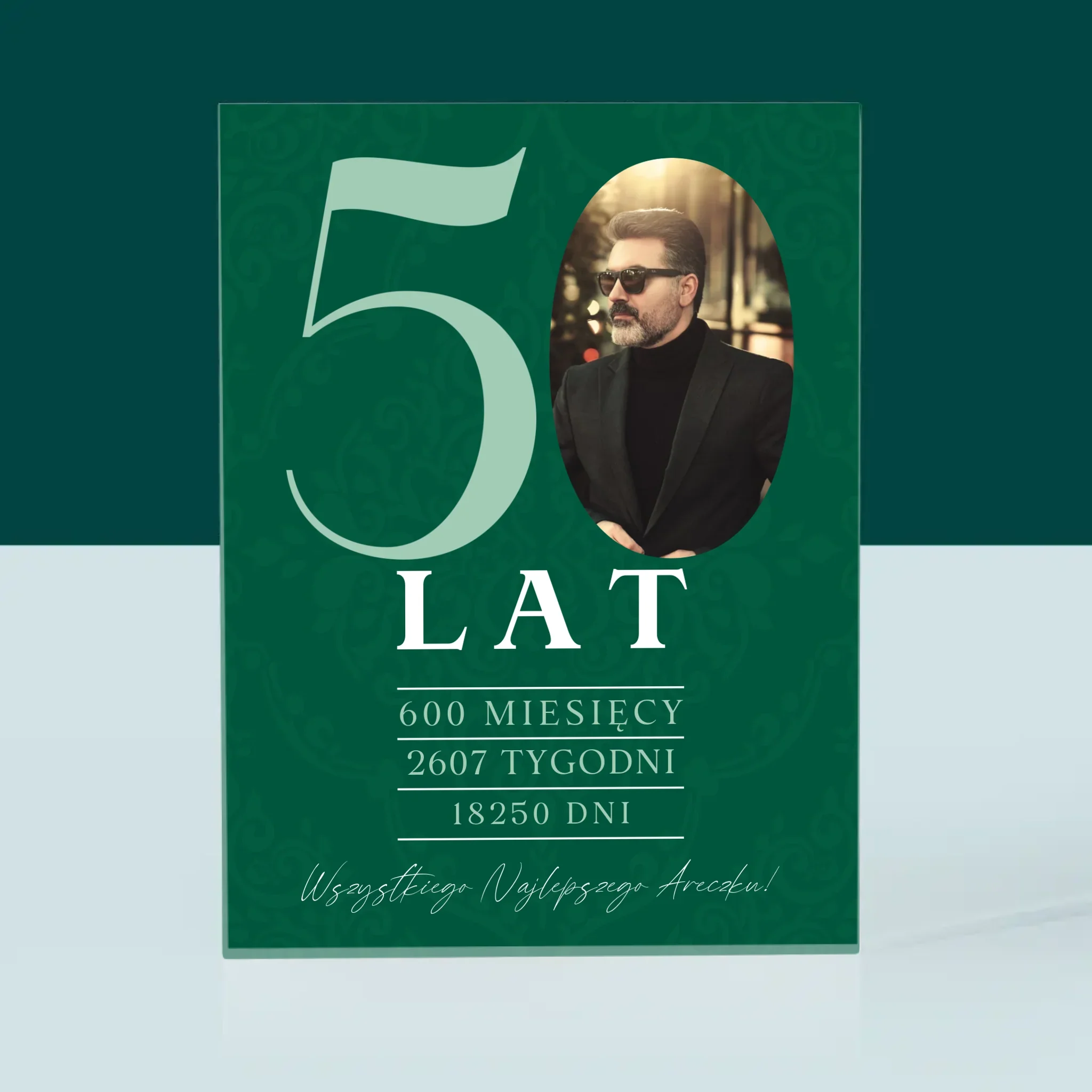 Zdjęcie I Podpis: 50 Lat Odliczanie - Blok Akrylowy z Nadrukiem - Image 3