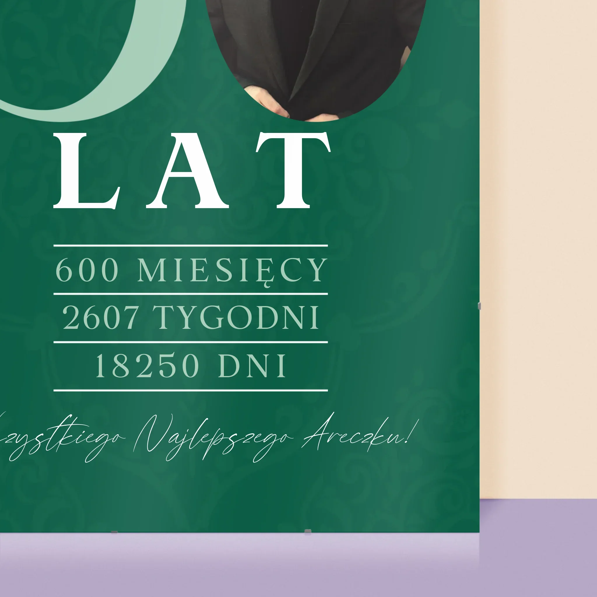 Zdjęcie I Podpis: 50 Lat Odliczanie - Personalizowany Plakat - Image 2