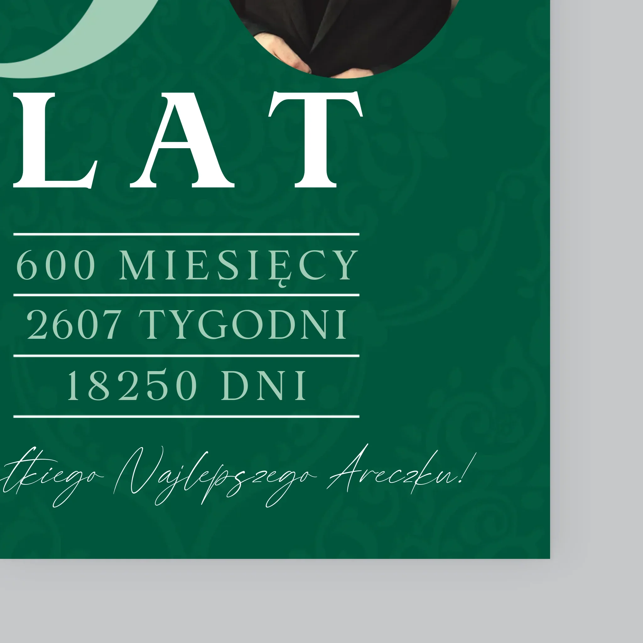 Zdjęcie I Podpis: 50 Lat Odliczanie - Wydruk Obramowany - Image 11
