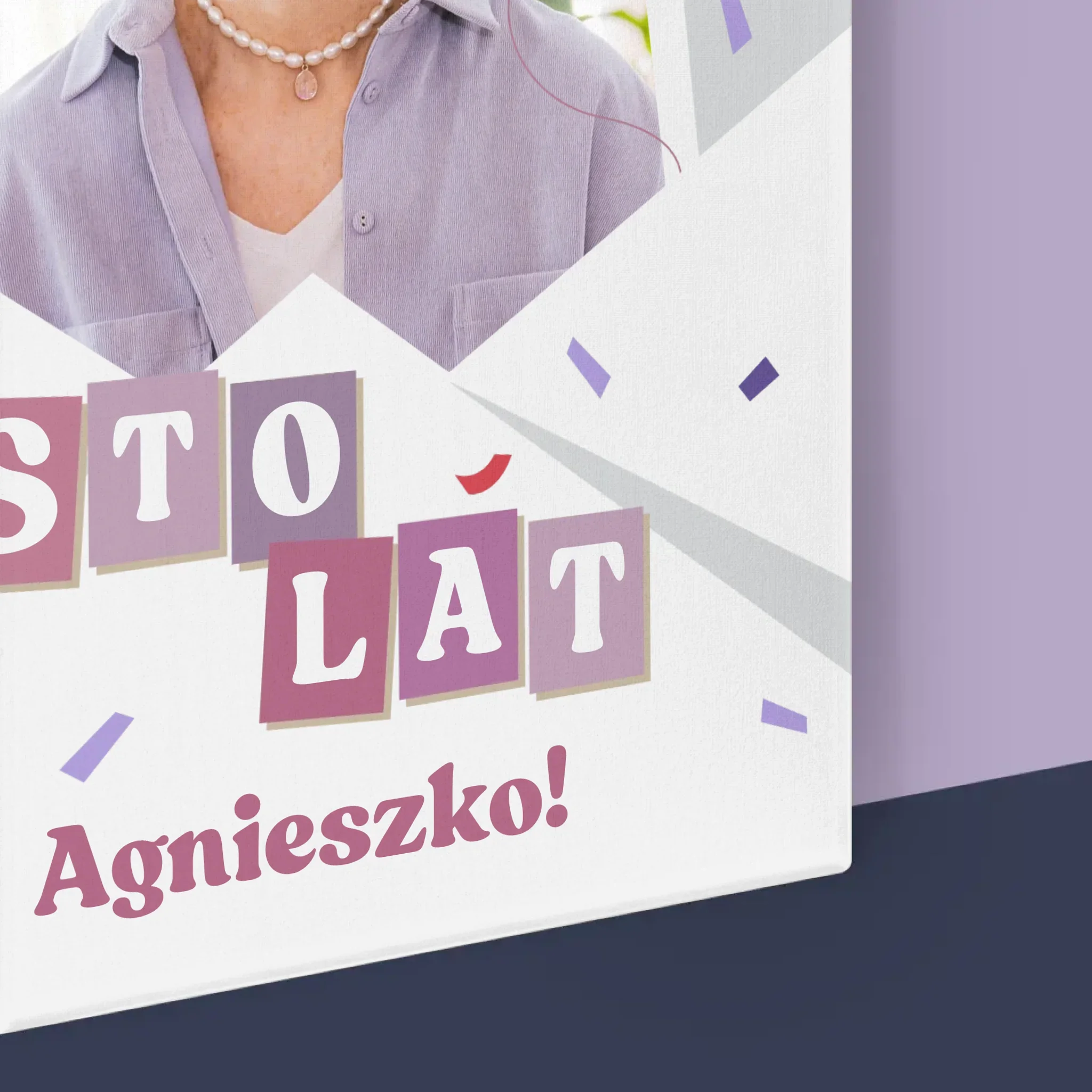 Zdjęcie I Podpis: 50 Urodziny Balony - Wydruk Obramowany - Image 17