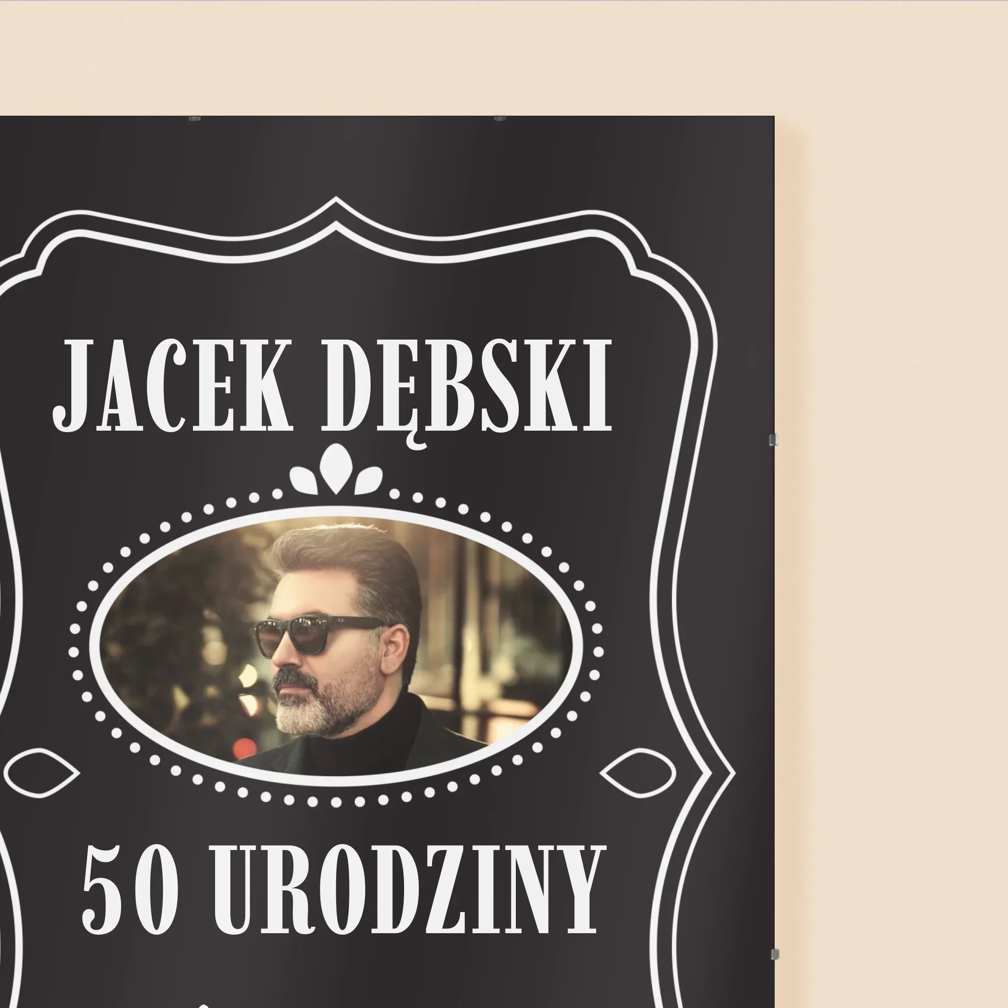 Zdjęcie I Podpis: 50 Urodziny Wszystkiego Najlepszego - Personalizowany Plakat - Image 3