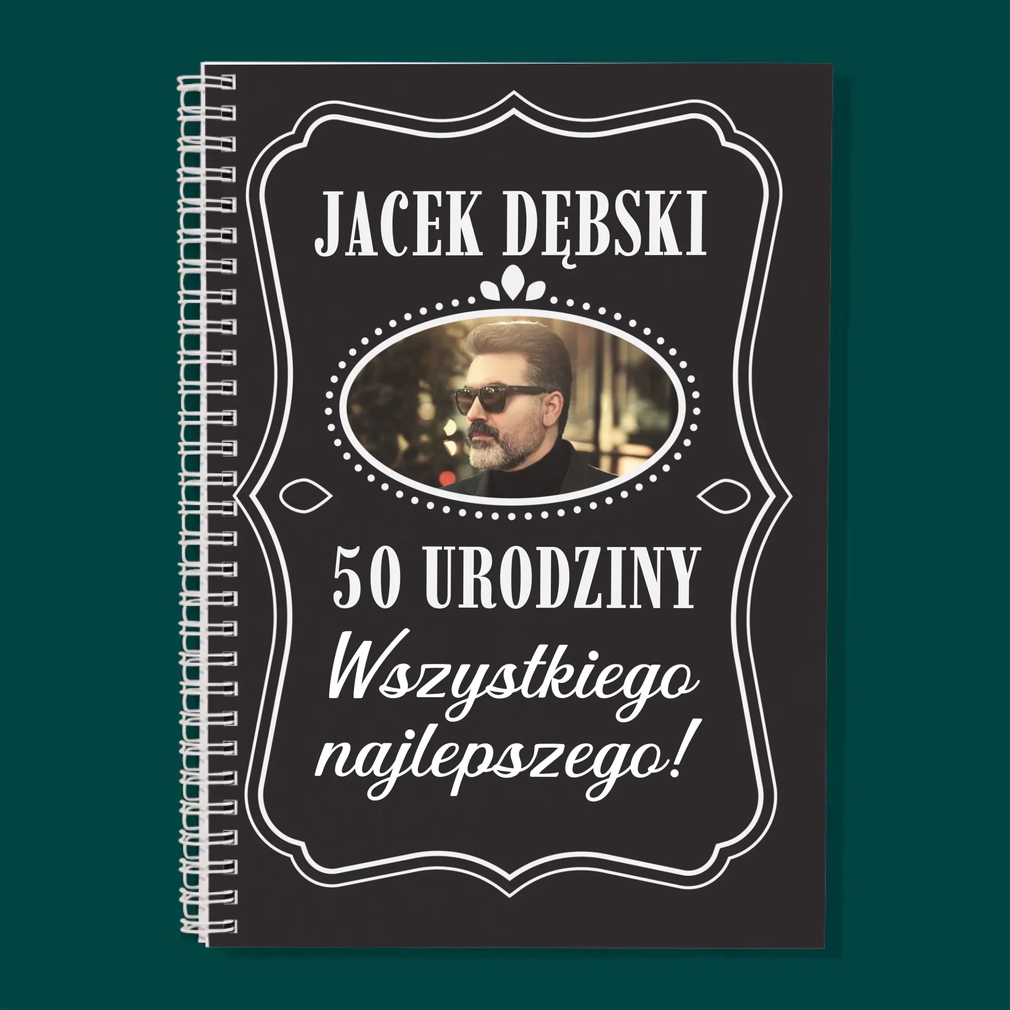 Zdjęcie I Podpis: 50 Urodziny Wszystkiego Najlepszego - Planer Dzienny z Nadrukiem - Image 3