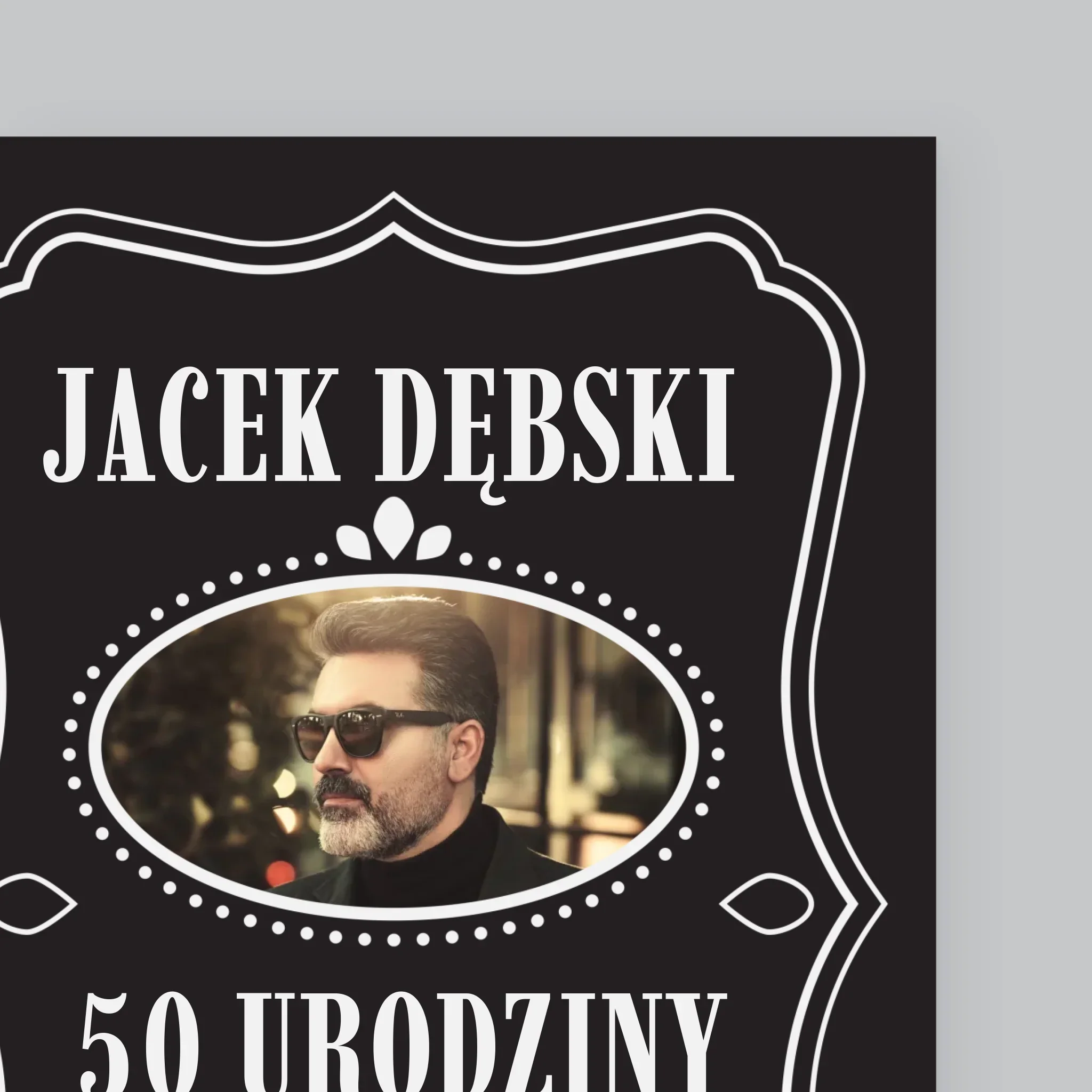 Zdjęcie I Podpis: 50 Urodziny Wszystkiego Najlepszego - Wydruk Obramowany - Image 10