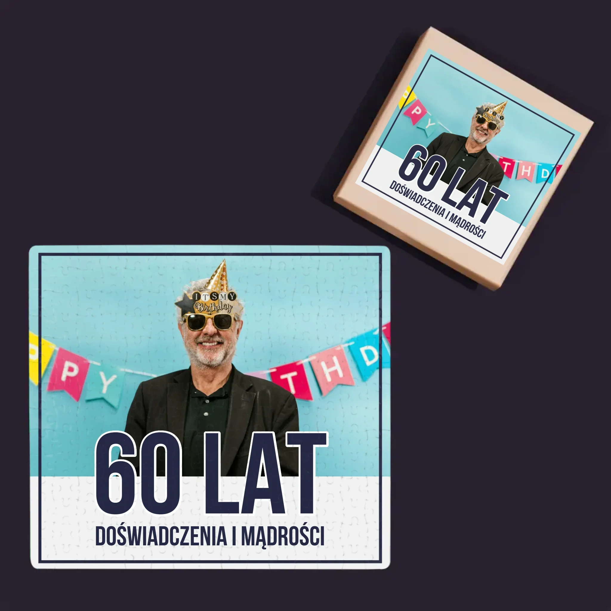 Zdjęcie i Podpis: 60 Lat Doświadczenia i Mądrości - Personalizowane Puzzle - Image 4
