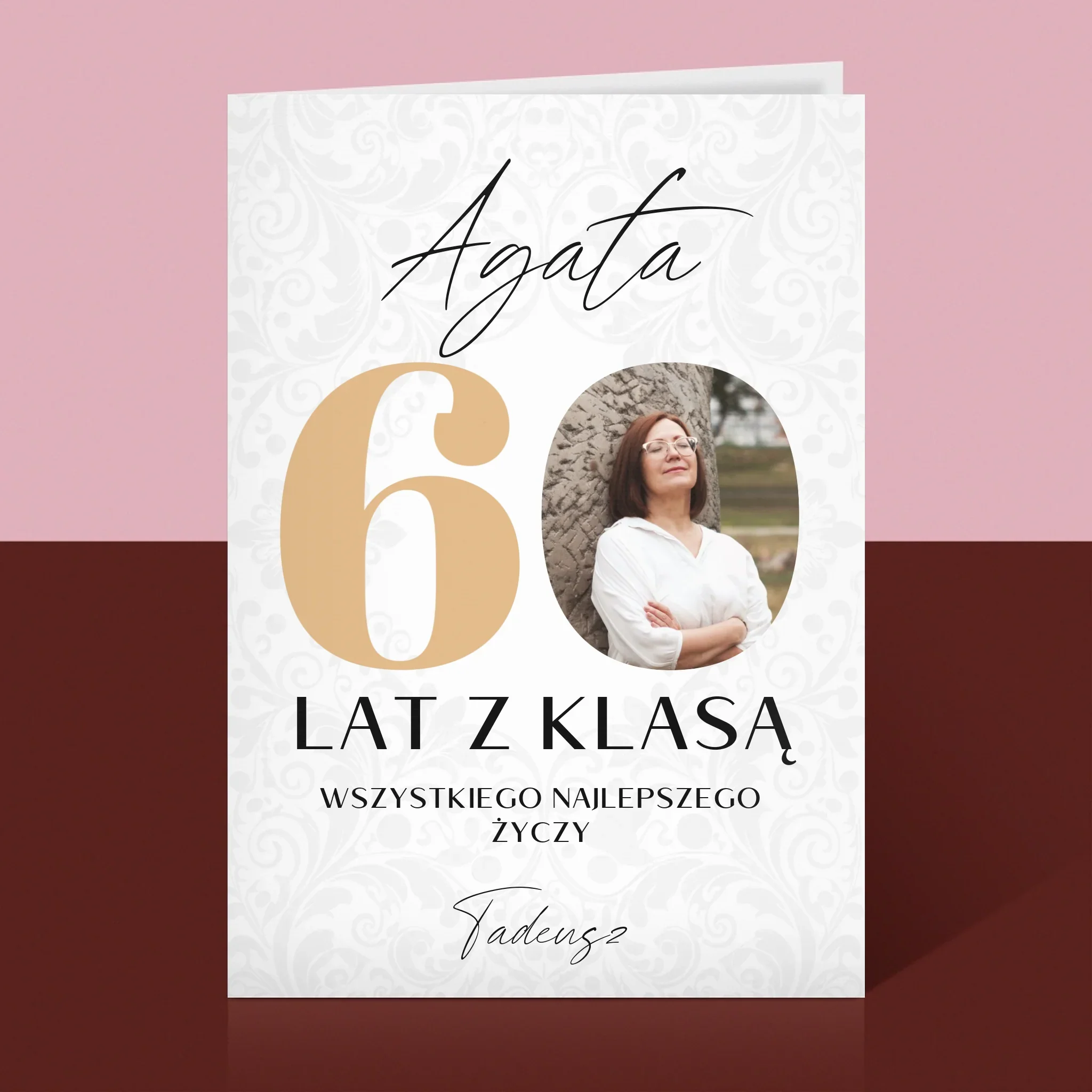 Zdjęcie i Podpis: 60 Lat z Klasą - Kartka z Życzeniami