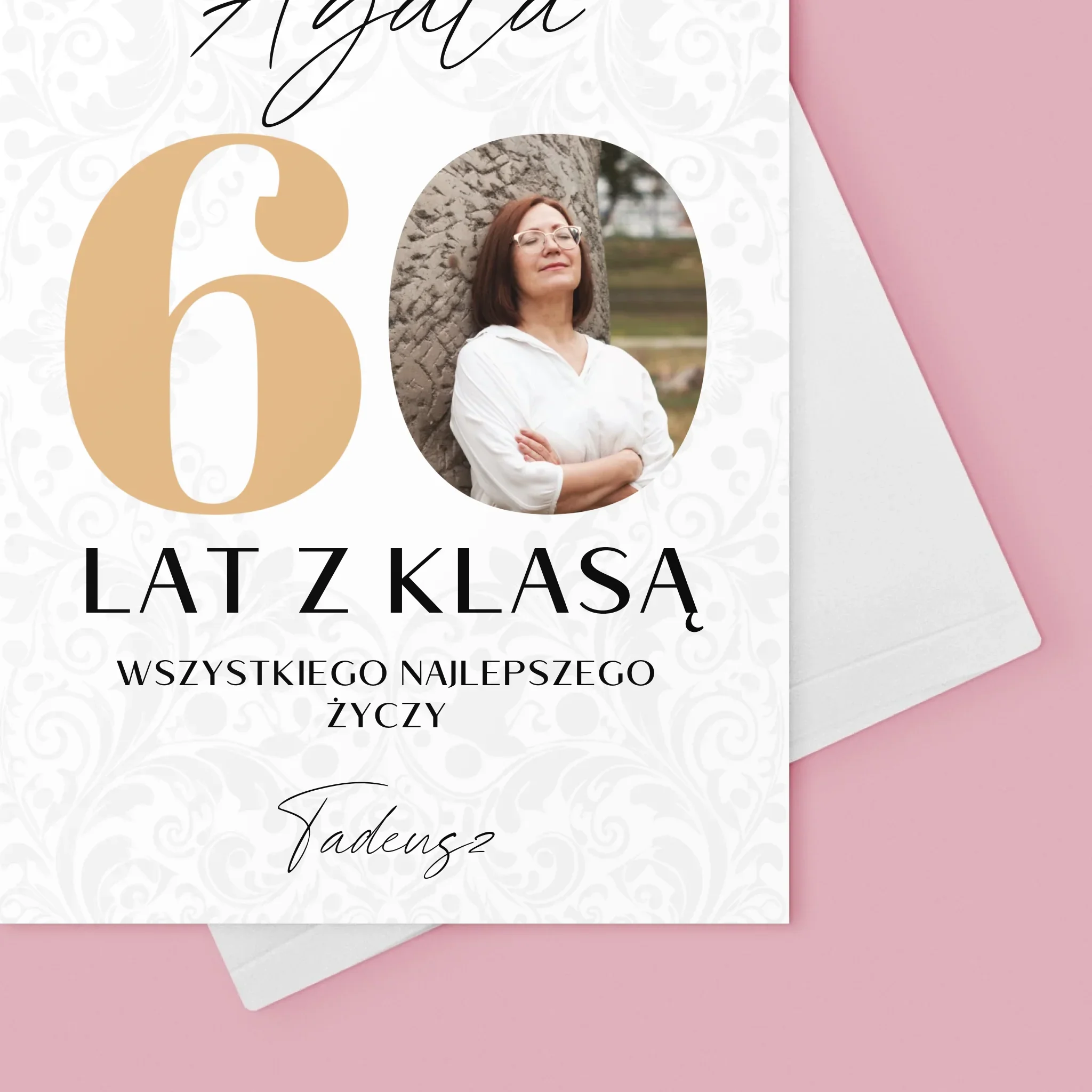 Zdjęcie i Podpis: 60 Lat z Klasą - Kartka z Życzeniami - Image 4