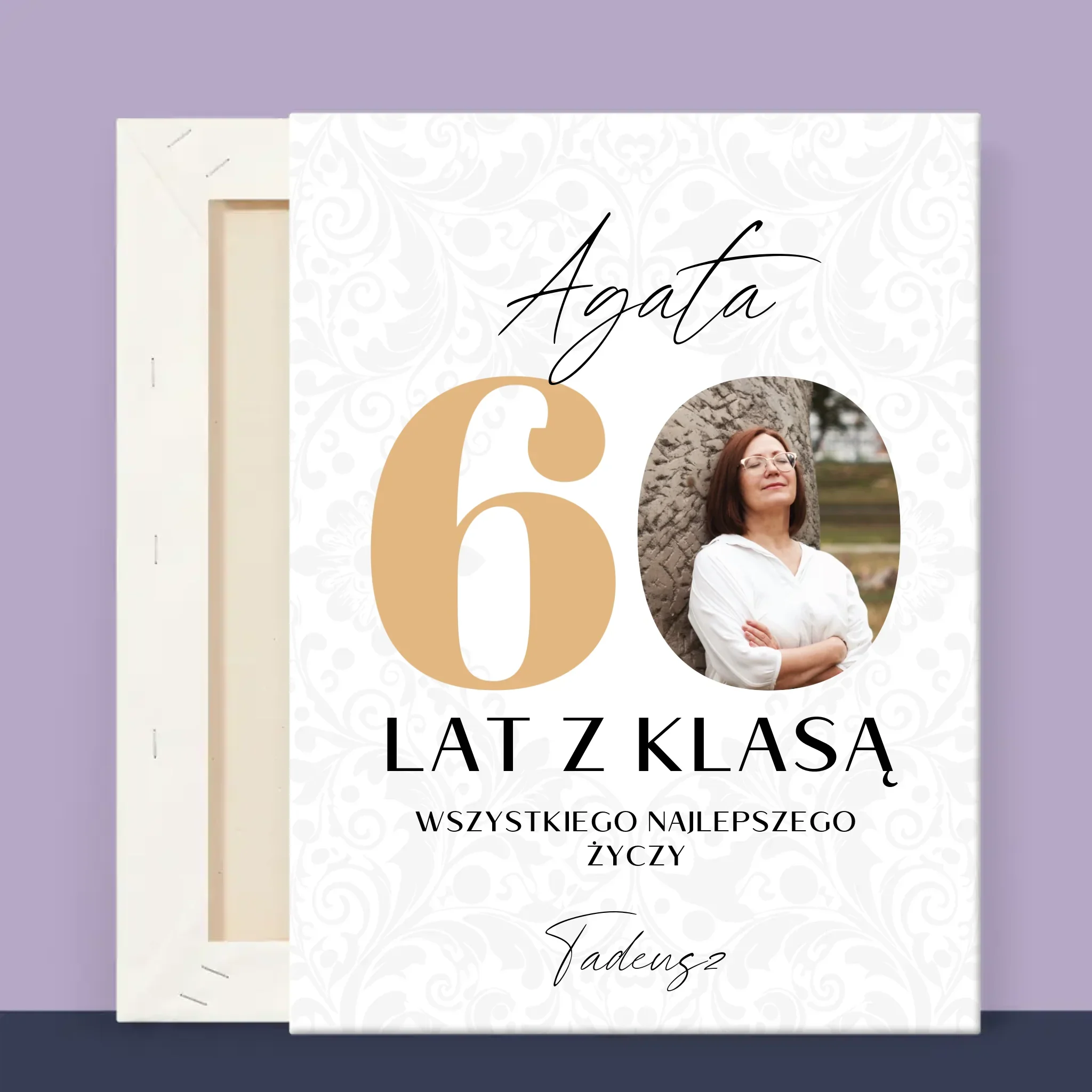 Zdjęcie i Podpis: 60 Lat z Klasą - Wydruk Obramowany - Image 12