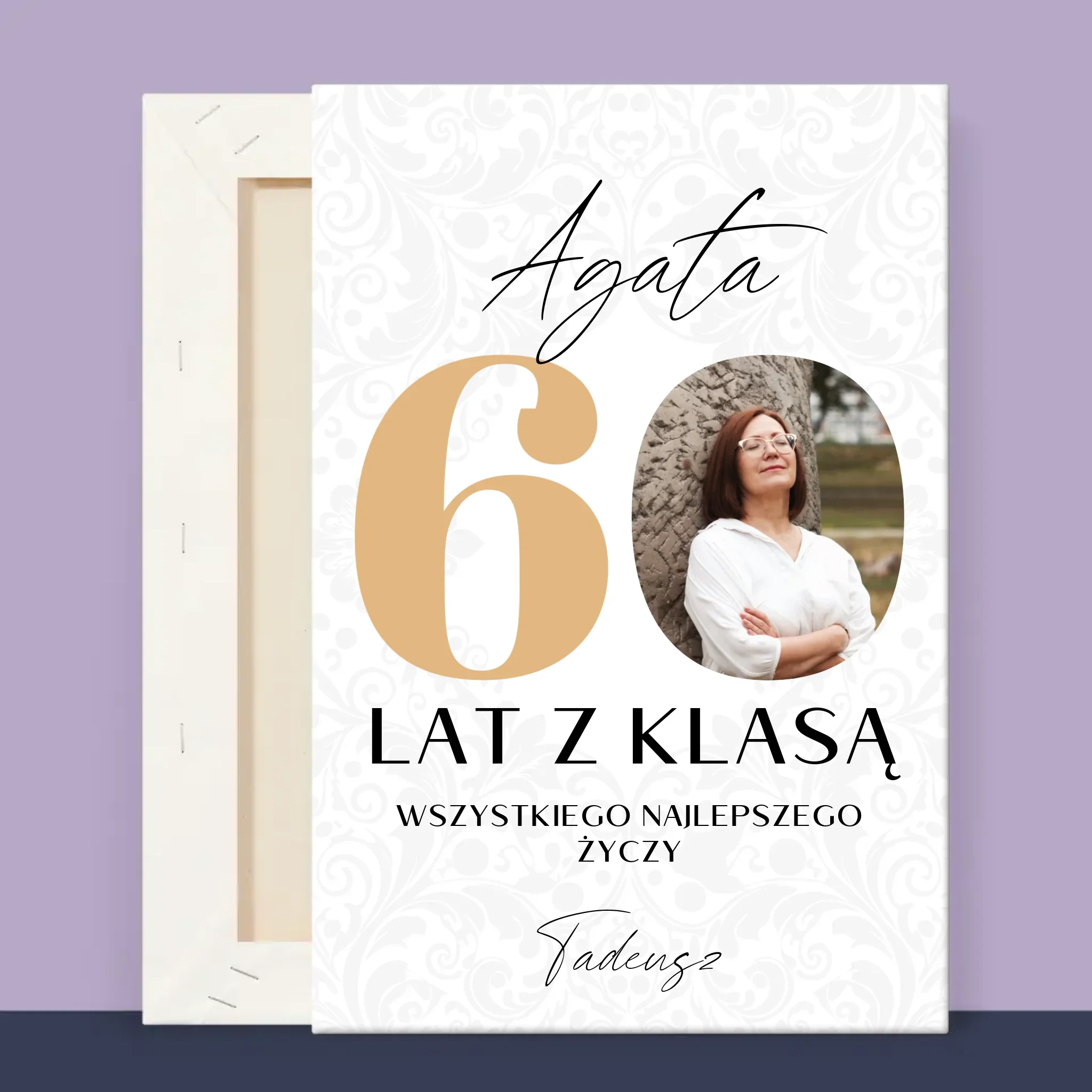 Zdjęcie i Podpis: 60 Lat z Klasą - Wydruk Obramowany - Image 13