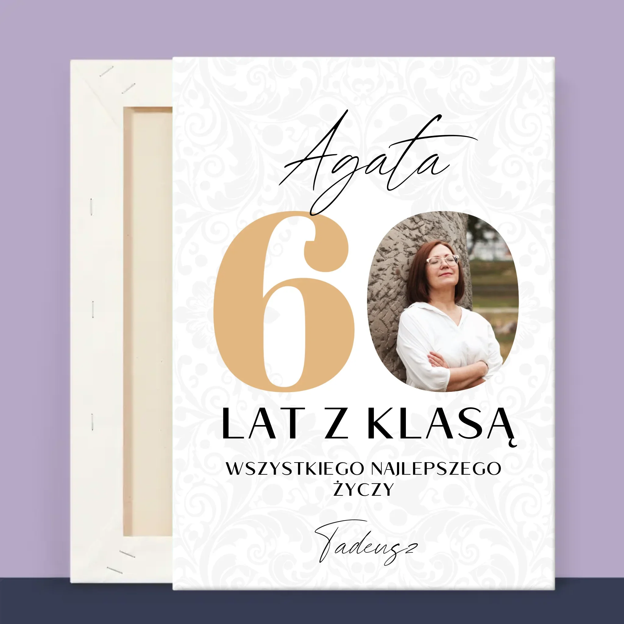 Zdjęcie i Podpis: 60 Lat z Klasą - Wydruk Obramowany - Image 14