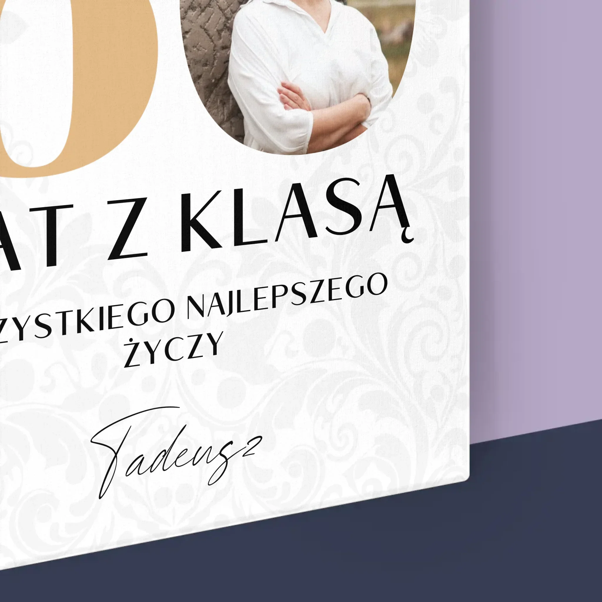 Zdjęcie i Podpis: 60 Lat z Klasą - Wydruk Obramowany - Image 17