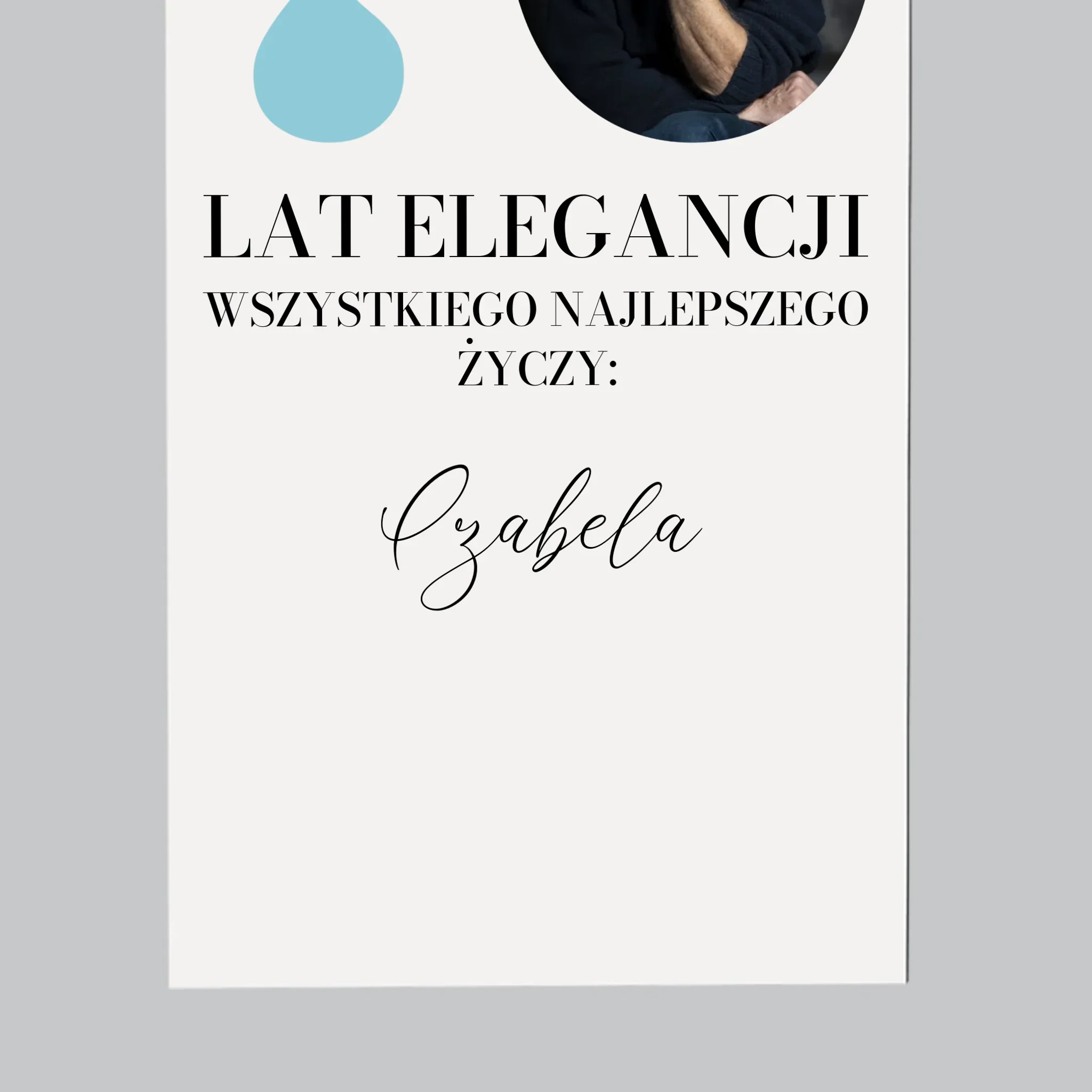 Zdjęcie I Podpis: 70 Lat Elegancji - Magnes Na Lodówkę - Image 4