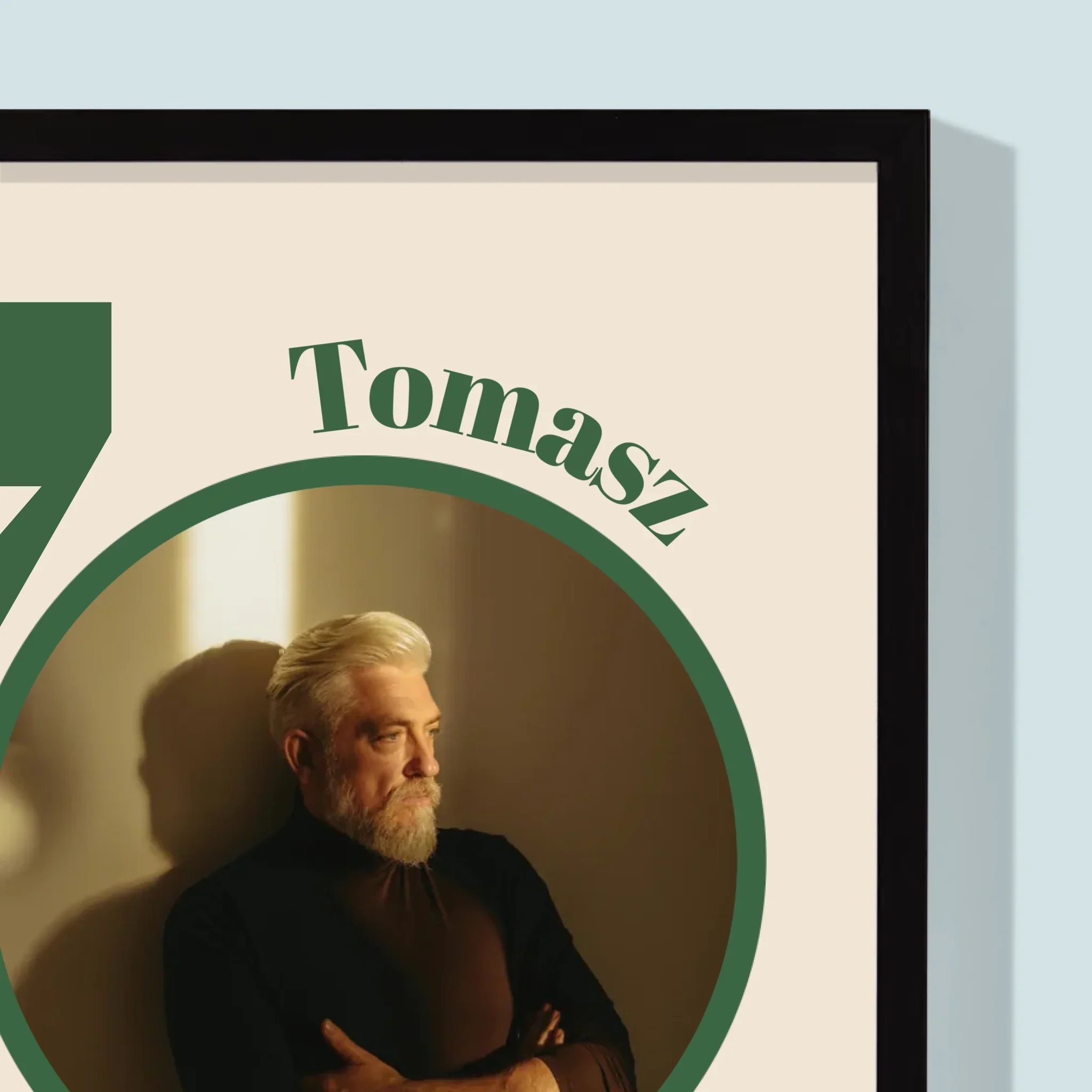 Zdjęcie I Podpis: 70 Urodziny Dedykacja - Wydruk Obramowany - Image 2