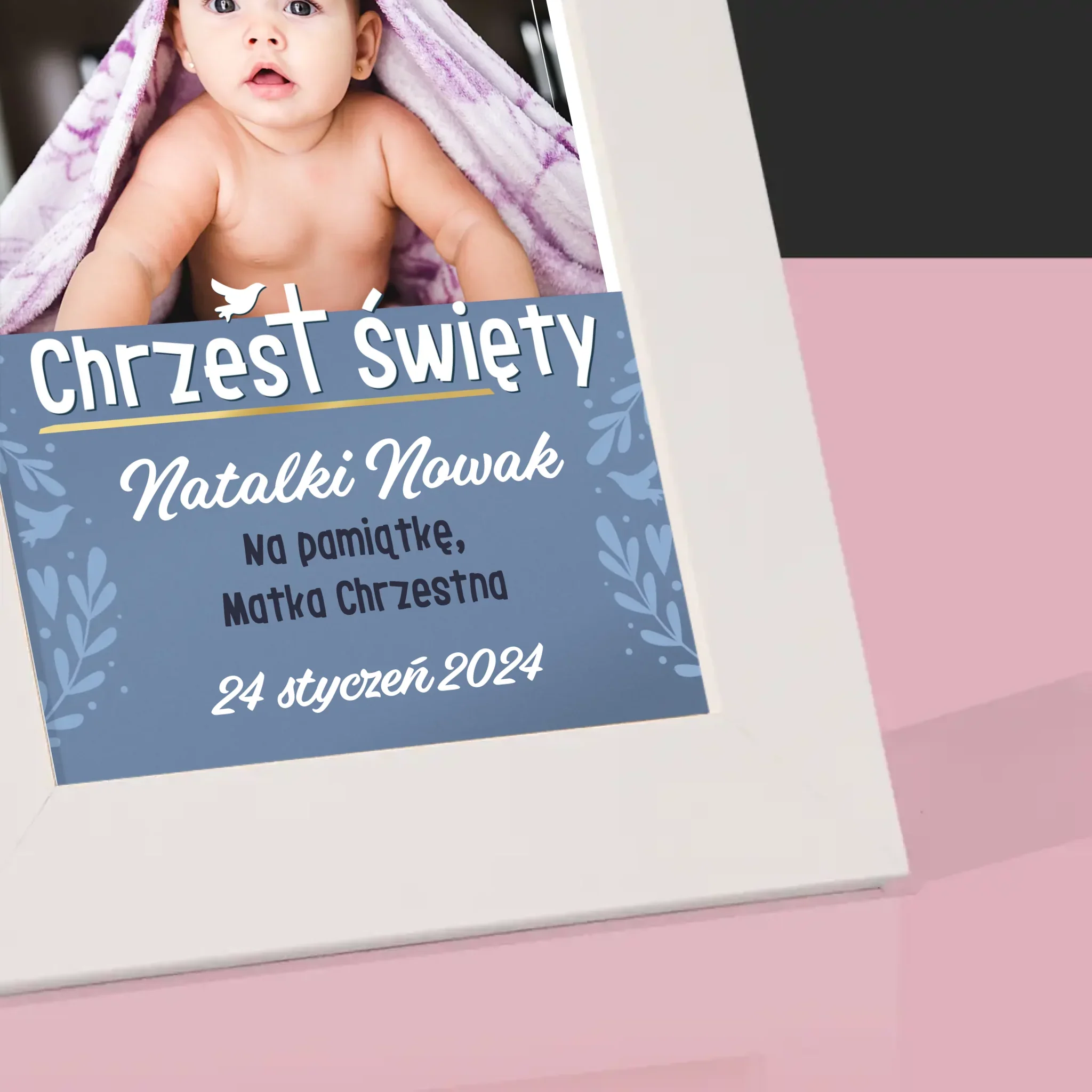 Zdjęcie i Podpis: Chrzest Święty - Ramka Na Zdjęcie - Image 4