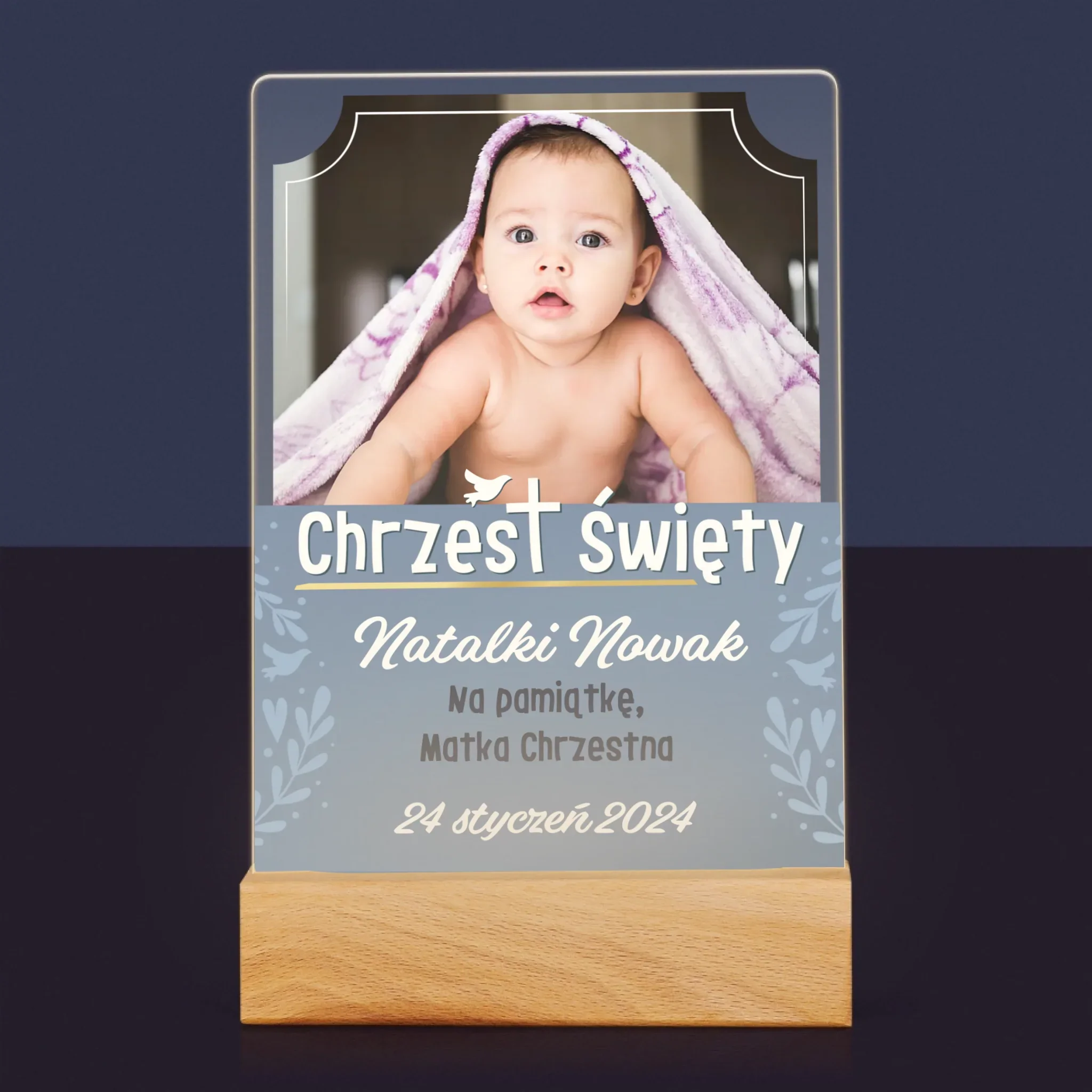 Zdjęcie i Podpis: Chrzest Święty - Wydruk Na Szkle Akrylowym - Image 7