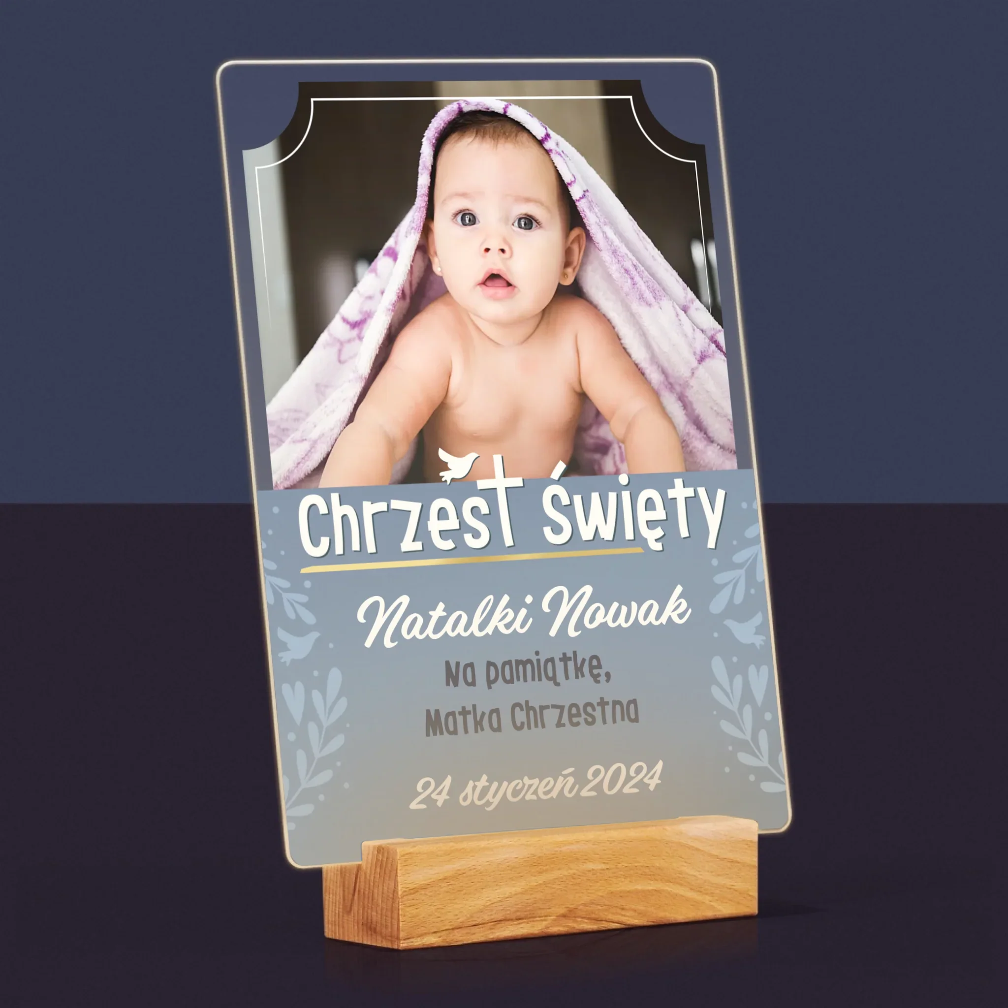 Zdjęcie i Podpis: Chrzest Święty - Wydruk Na Szkle Akrylowym - Image 8