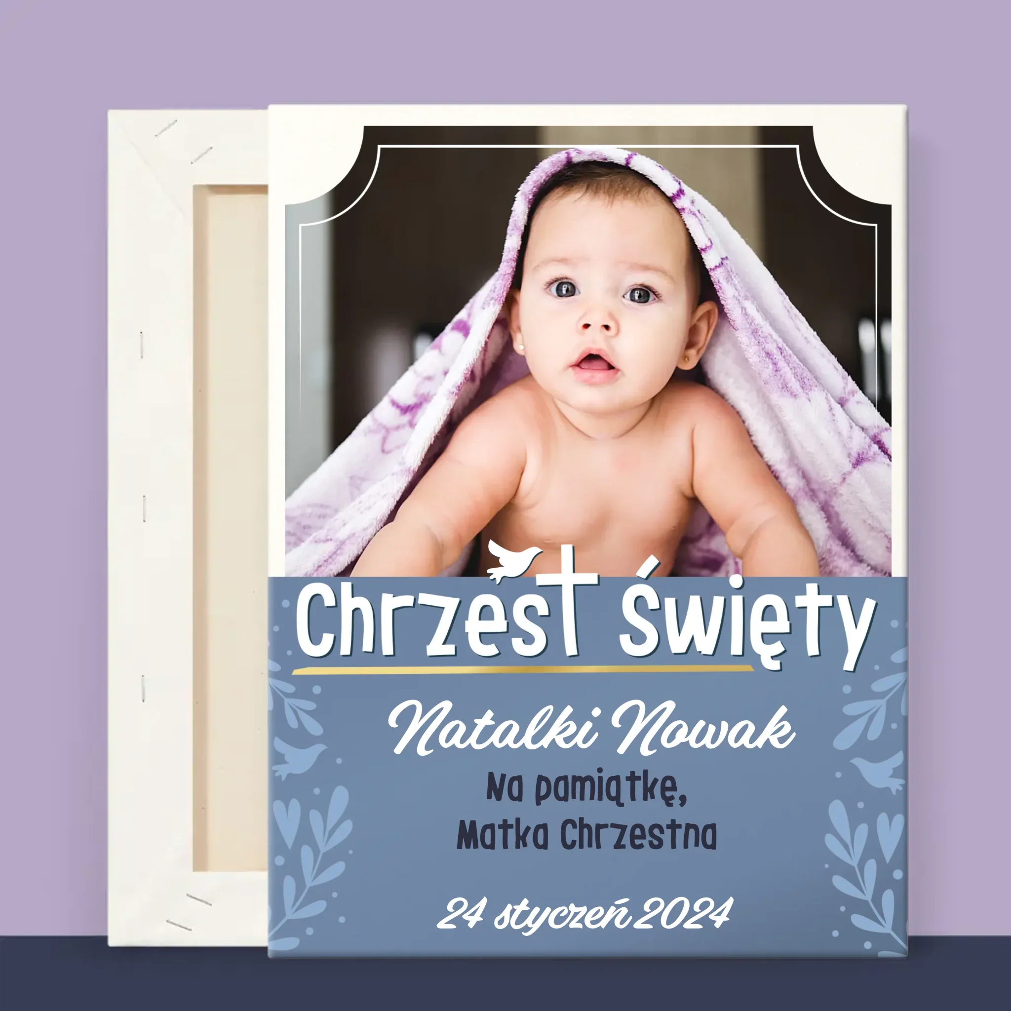 Zdjęcie i Podpis: Chrzest Święty - Wydruk Obramowany - Image 11