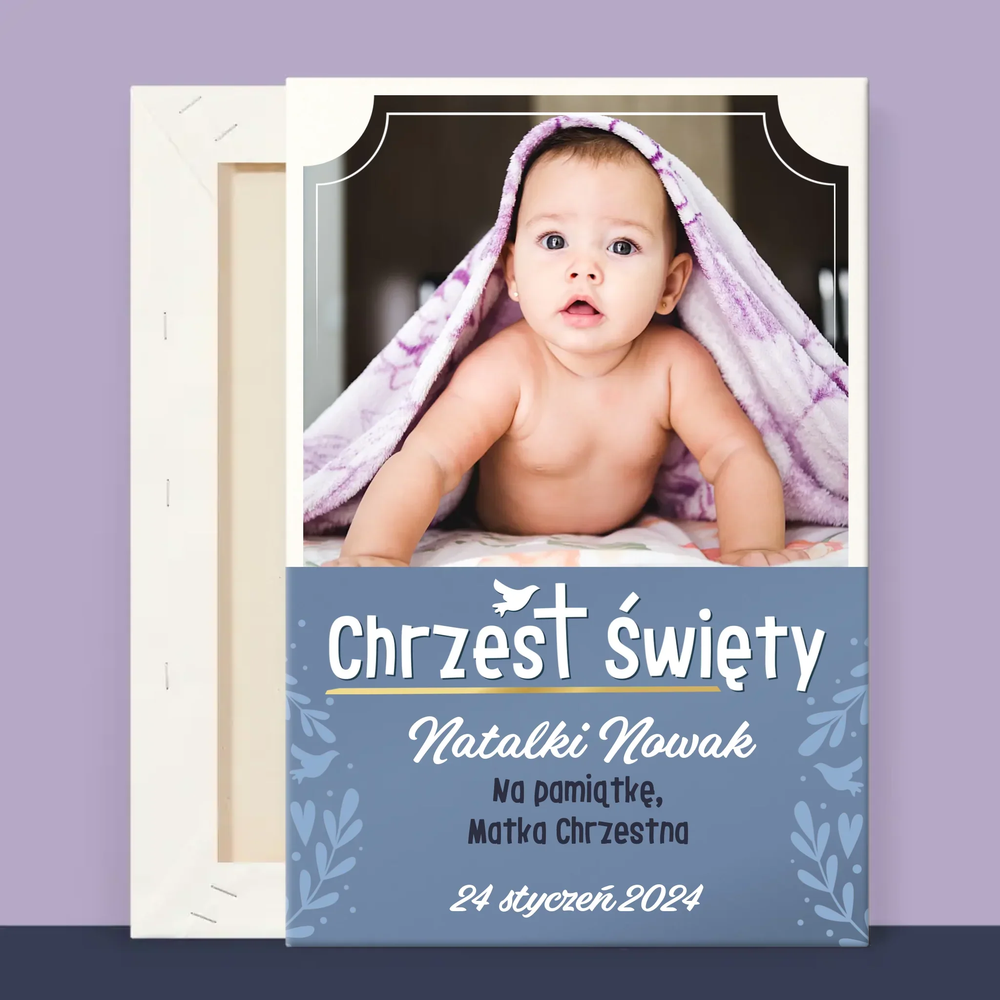 Zdjęcie i Podpis: Chrzest Święty - Wydruk Obramowany - Image 12
