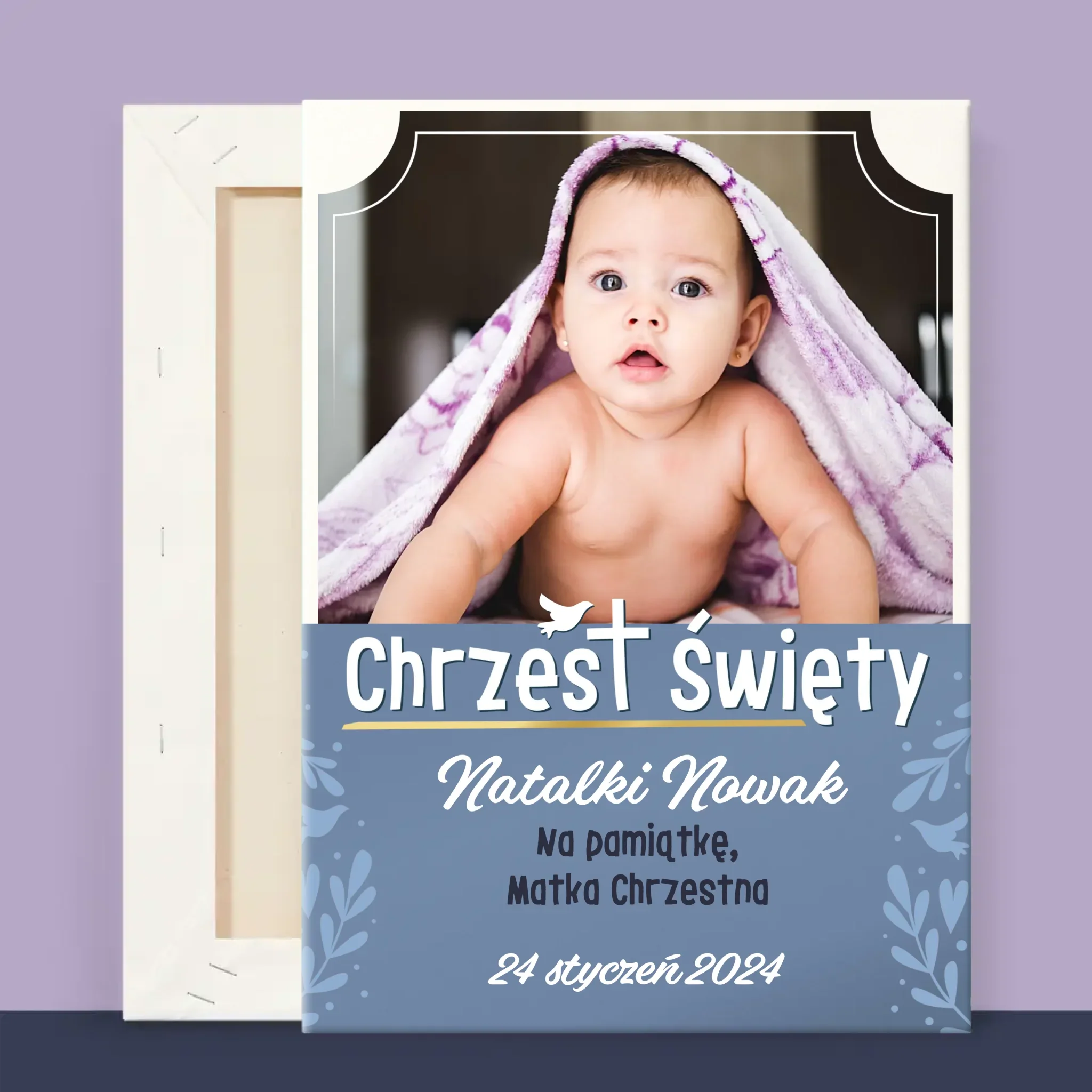 Zdjęcie i Podpis: Chrzest Święty - Wydruk Obramowany - Image 13