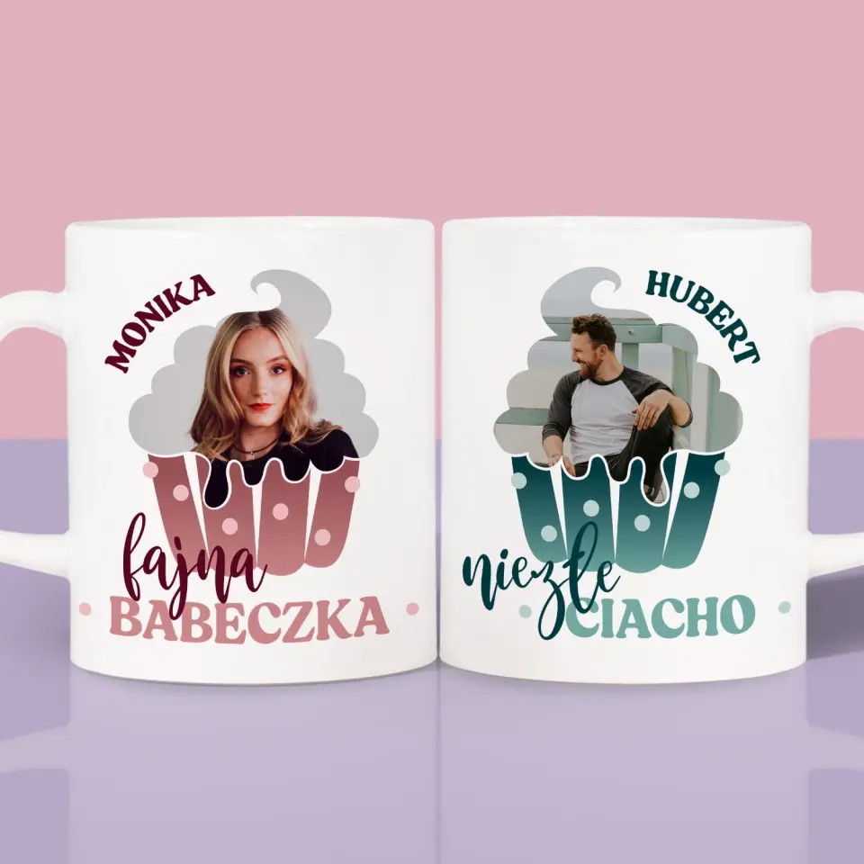 Zdjęcie i Podpis: Ciacho i Babeczka - Kubki Dla Par - Image 2