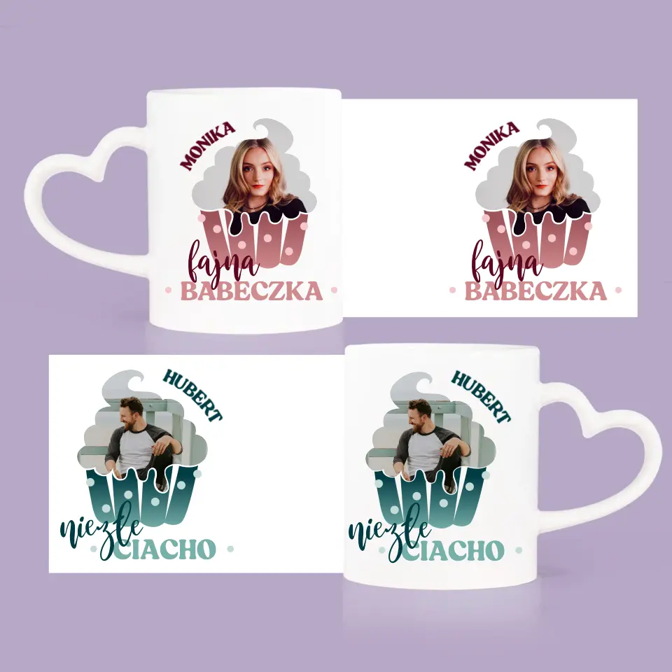 Zdjęcie i Podpis: Ciacho i Babeczka - Kubki Dla Par - Image 4