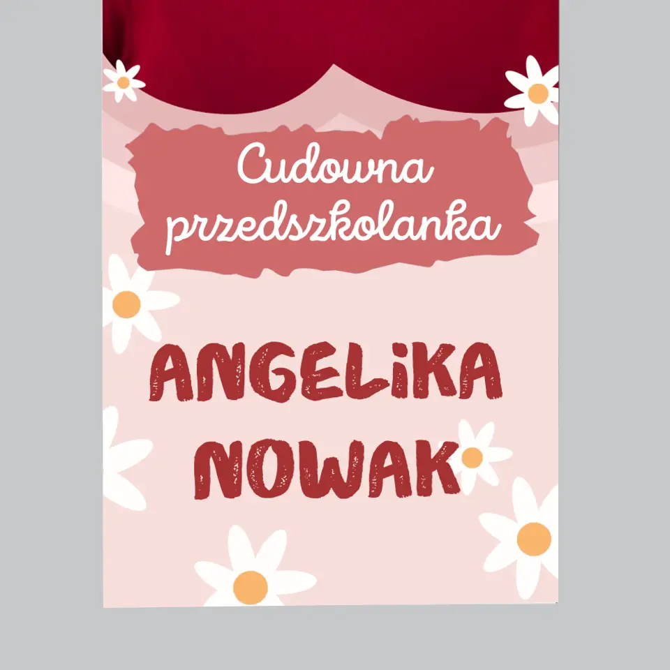 Zdjęcie i Podpis: Cudowna Przedszkolanka - Magnes Na Lodówkę - Image 4