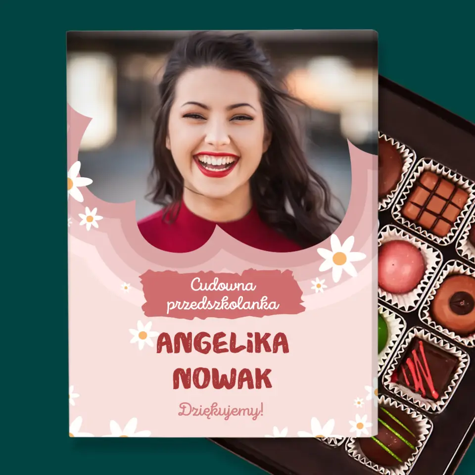Zdjęcie i Podpis: Cudowna Przedszkolanka - Personalizowane Praliny - Image 2