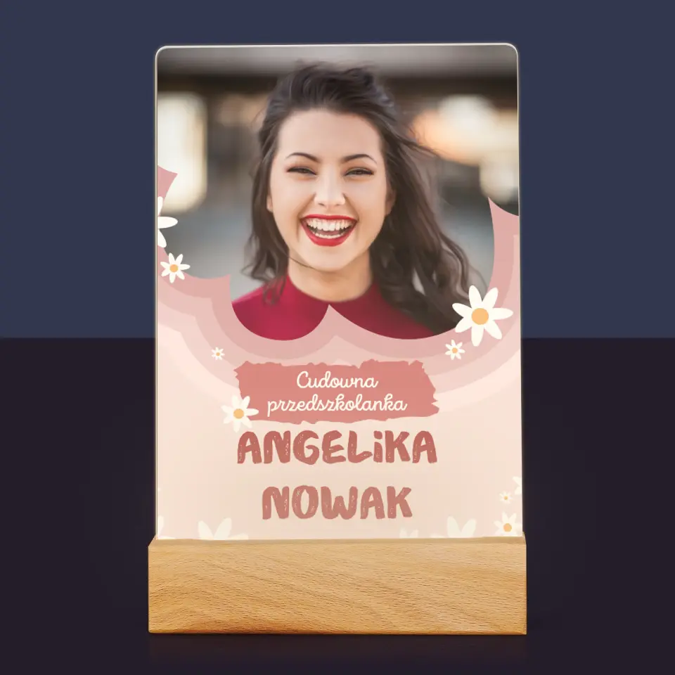 Zdjęcie i Podpis: Cudowna Przedszkolanka - Wydruk Na Szkle Akrylowym - Image 7