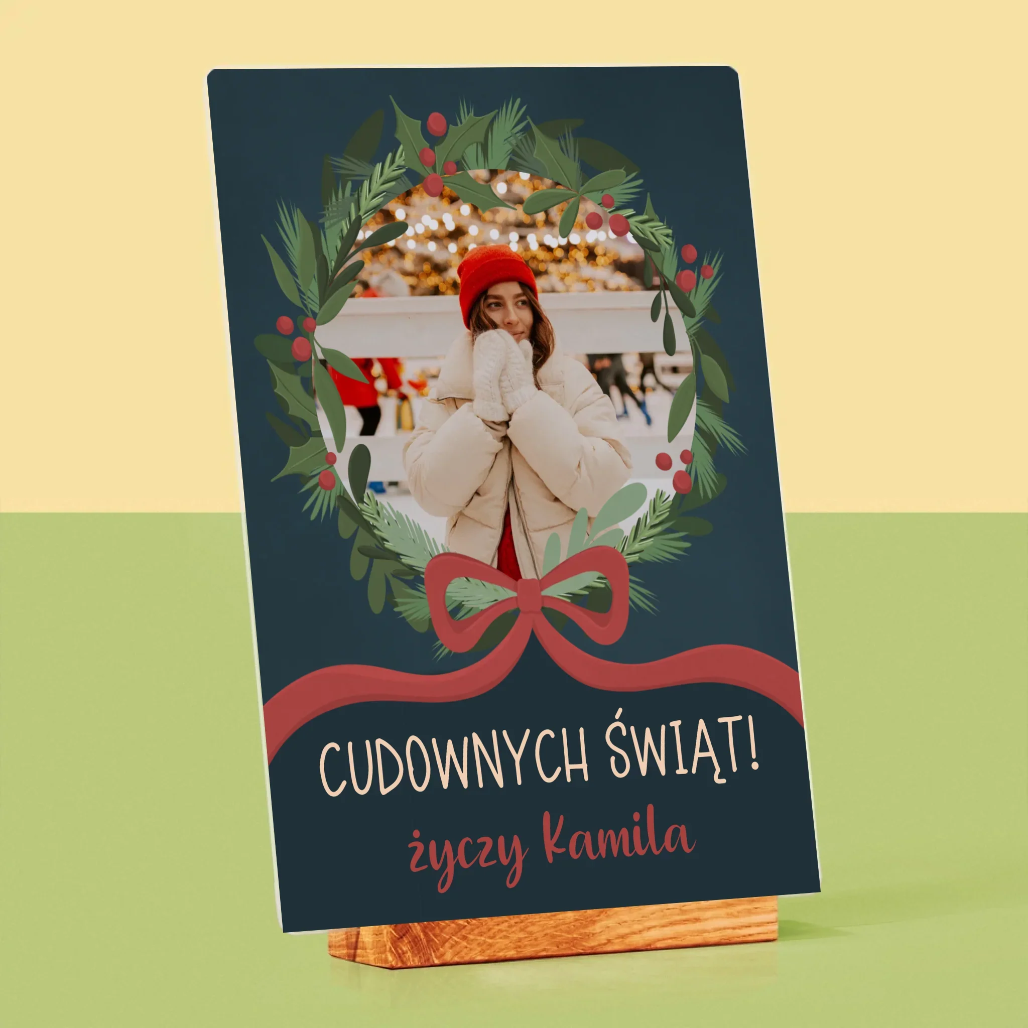 Zdjęcie I Podpis: Cudownych Świąt - Wydruk Na Szkle Akrylowym - Image 4