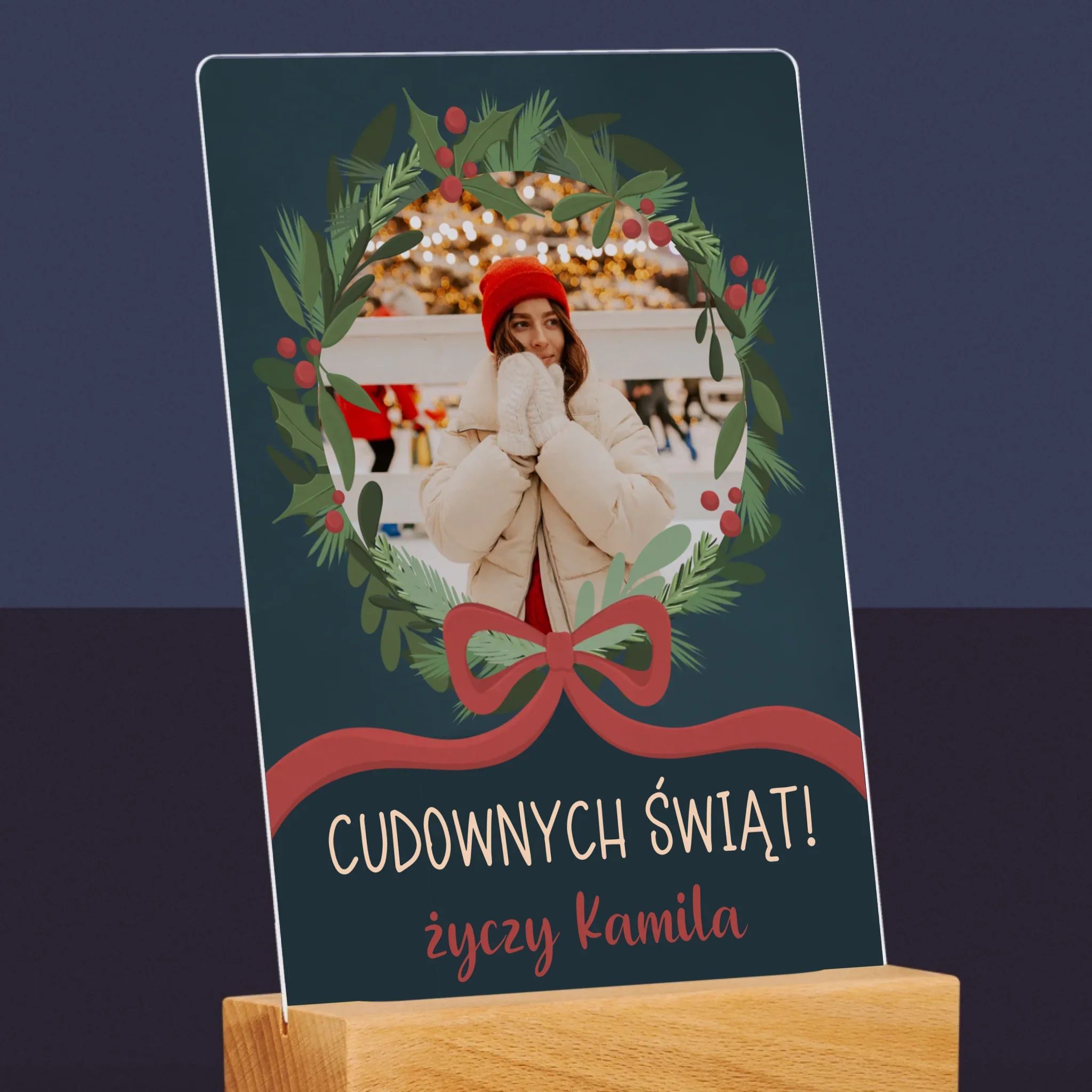 Zdjęcie I Podpis: Cudownych Świąt - Wydruk Na Szkle Akrylowym - Image 6