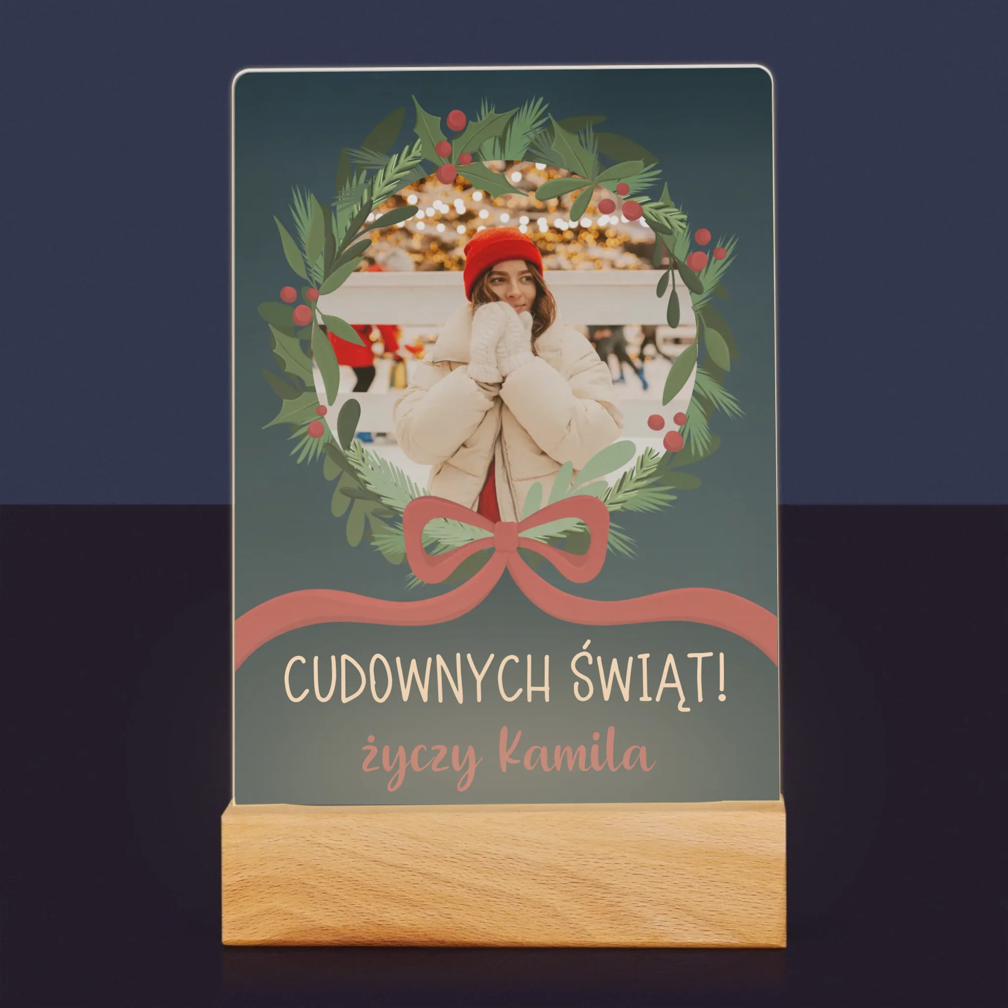 Zdjęcie I Podpis: Cudownych Świąt - Wydruk Na Szkle Akrylowym - Image 7